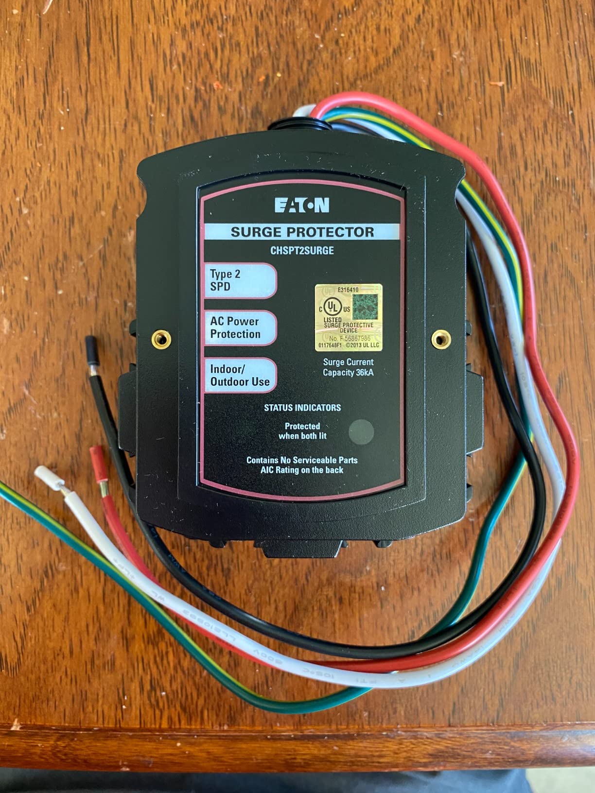 Eaton CHSPT2SURGE SPD Type 2 Chsp Whole Home Surge Protector, Nema 4, Single Phase, 120/240 Volts, Ul 1449 3Rd Edition customer photo 2