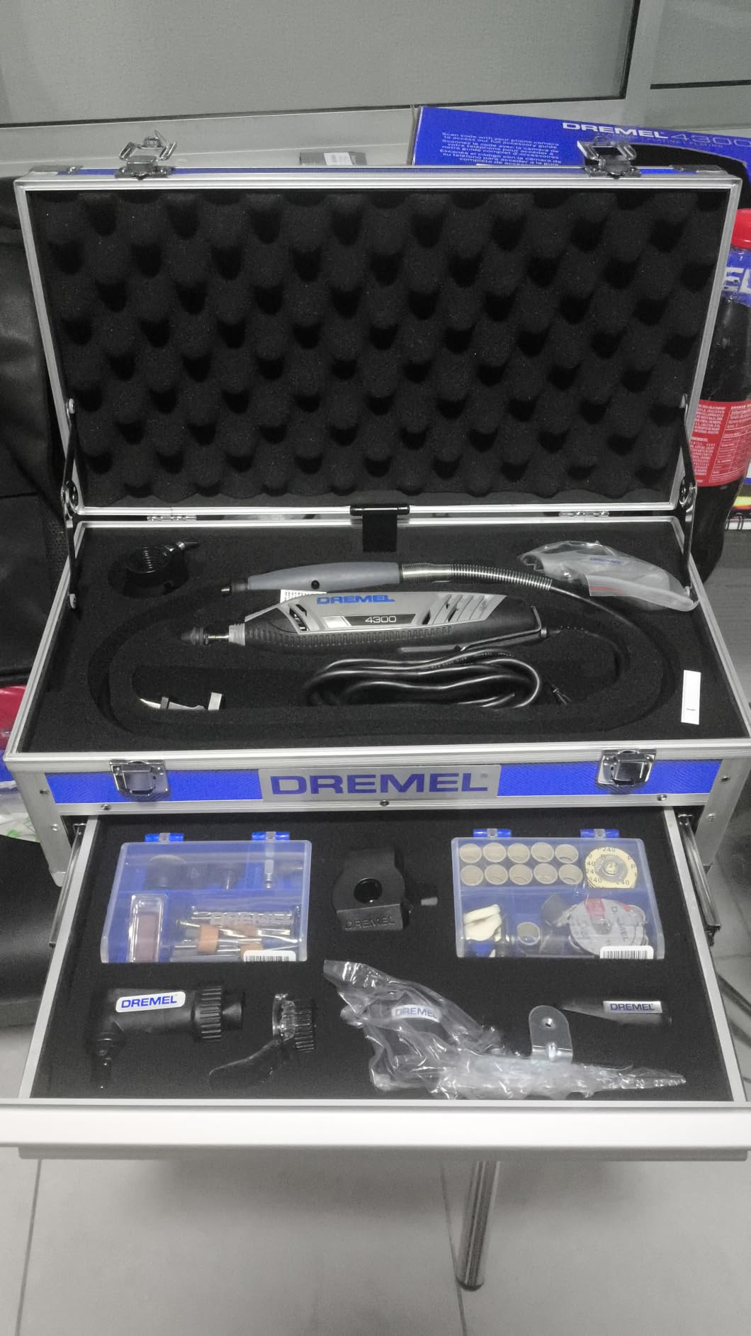Dremel 4300-9/64 Rotary Tool Kit with Flex Shaft - 9 Attachments & 64 Accessories - Ideal for Engraving, Etching, Sanding, and Polishing customer photo 1