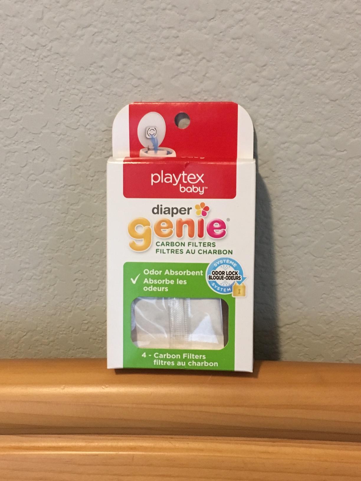 Diaper Genie Complete Diaper Pail (White) - Includes 1 Refill (Holds 270 Newborn Diapers) & 1 Carbon Filter customer photo 2