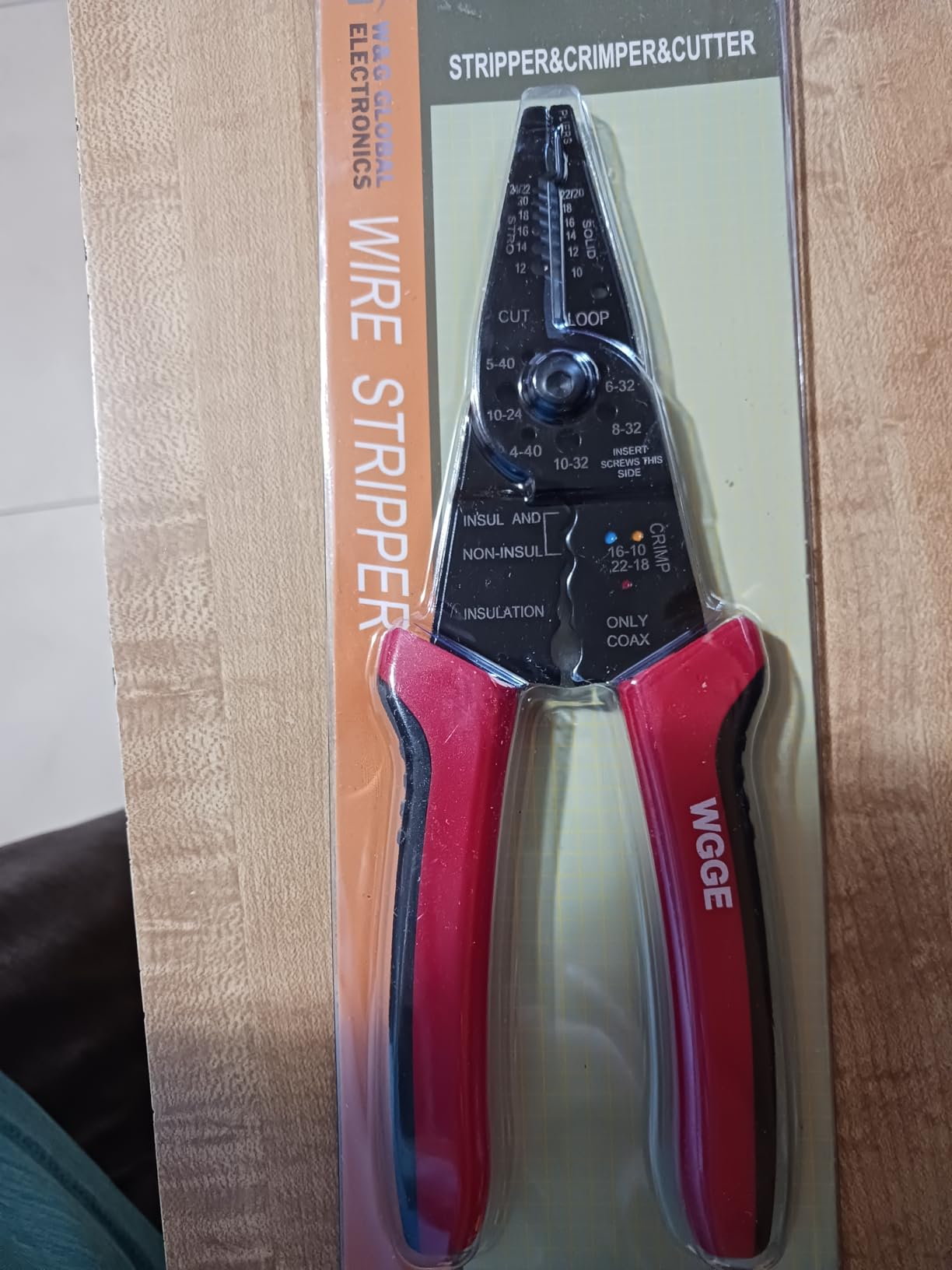 WGGE WG-015 Professional 8-inch Wire Stripper/wire crimping tool, Wire Cutter, Wire Crimper, Cable Stripper, Wiring Tools and Multi-Function Hand Tool customer photo 1
