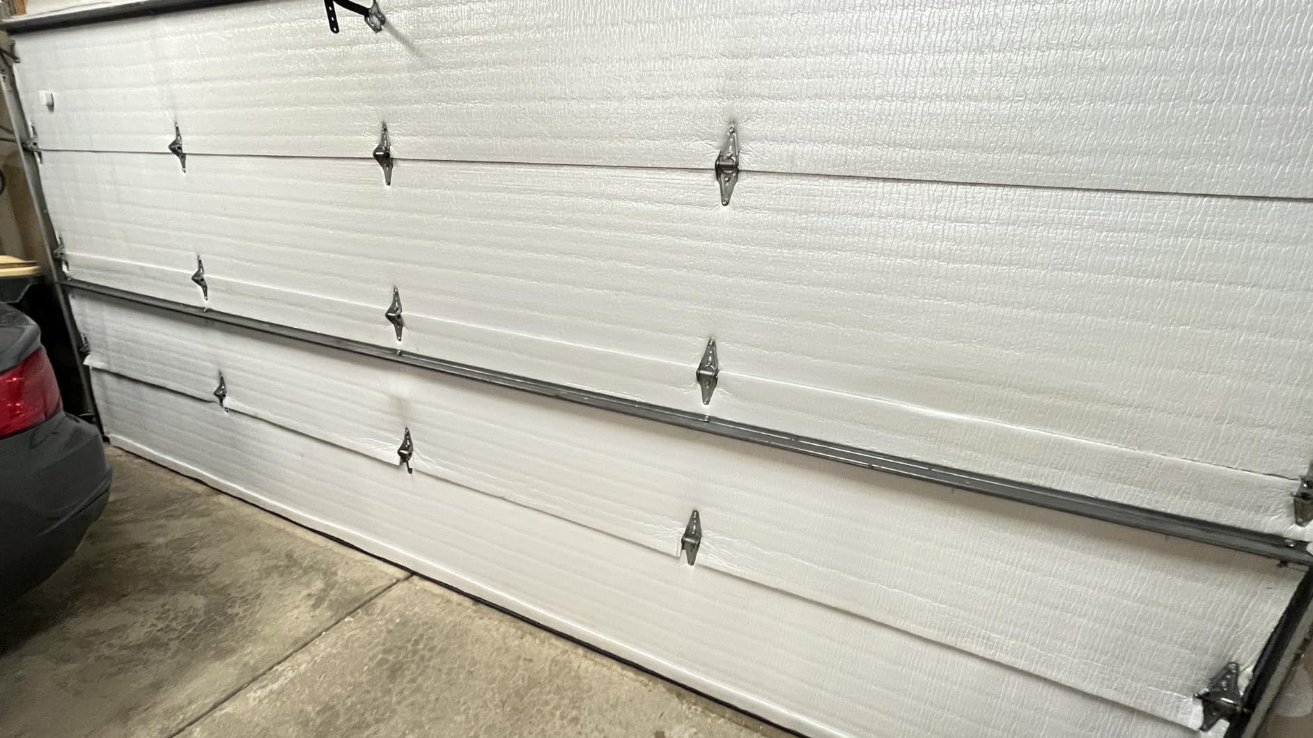 NASA TECH White Reflective Foam Core 2 Car Garage Door Insulation Kit 18FT x 8FT R Value 8.0 customer photo 1
