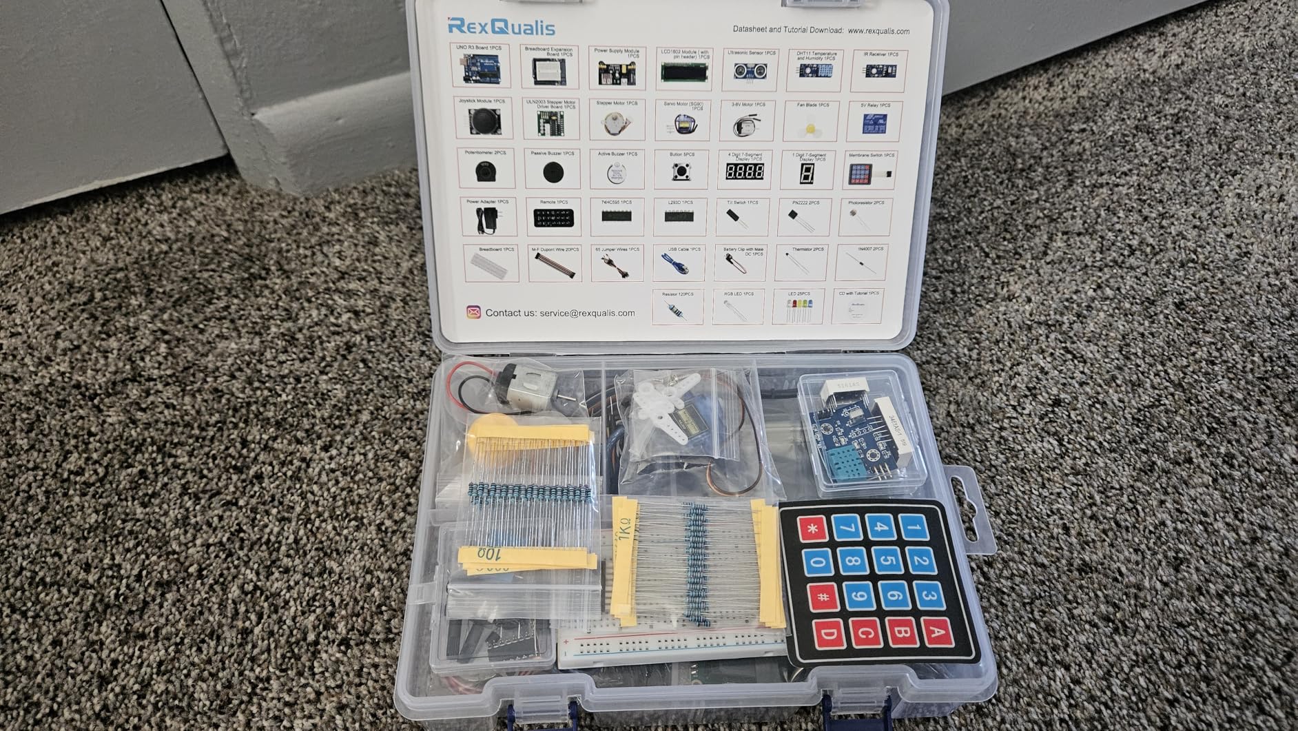 REXQualis Super Starter Kit Based on Arduino UNO R3 with Tutorial and Controller Board Compatible with Arduino IDE customer photo 2