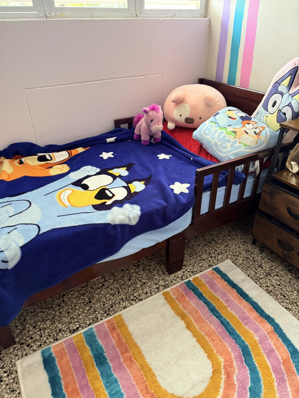 Dream On Me Brookside Wooden Toddler Bed, Pebble Grey customer photo 2