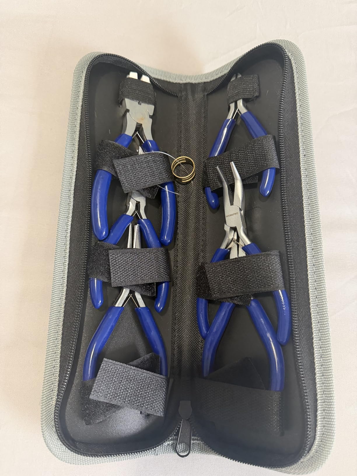 WORKPRO Jewelry Plicers Set, 7-Piece Jewelry Making Tools Kit with Needle Round Nose Plier and Bent Nose Plier Wire Cutter for Jewelry Repair, Beading, Wire Wrapping, Crafts, with Carrying Pouch customer photo 1