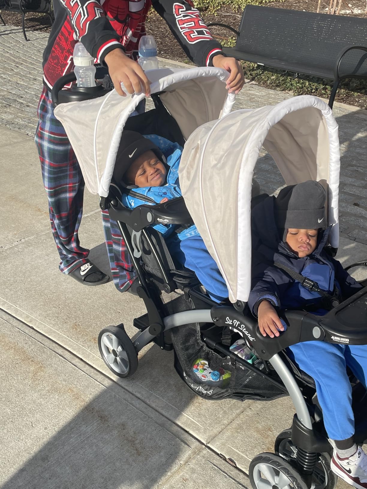 Baby Trend Infant/Toddler Double Stroller & 2 Car Seats, 3 Pc Set, Stormy customer photo 1