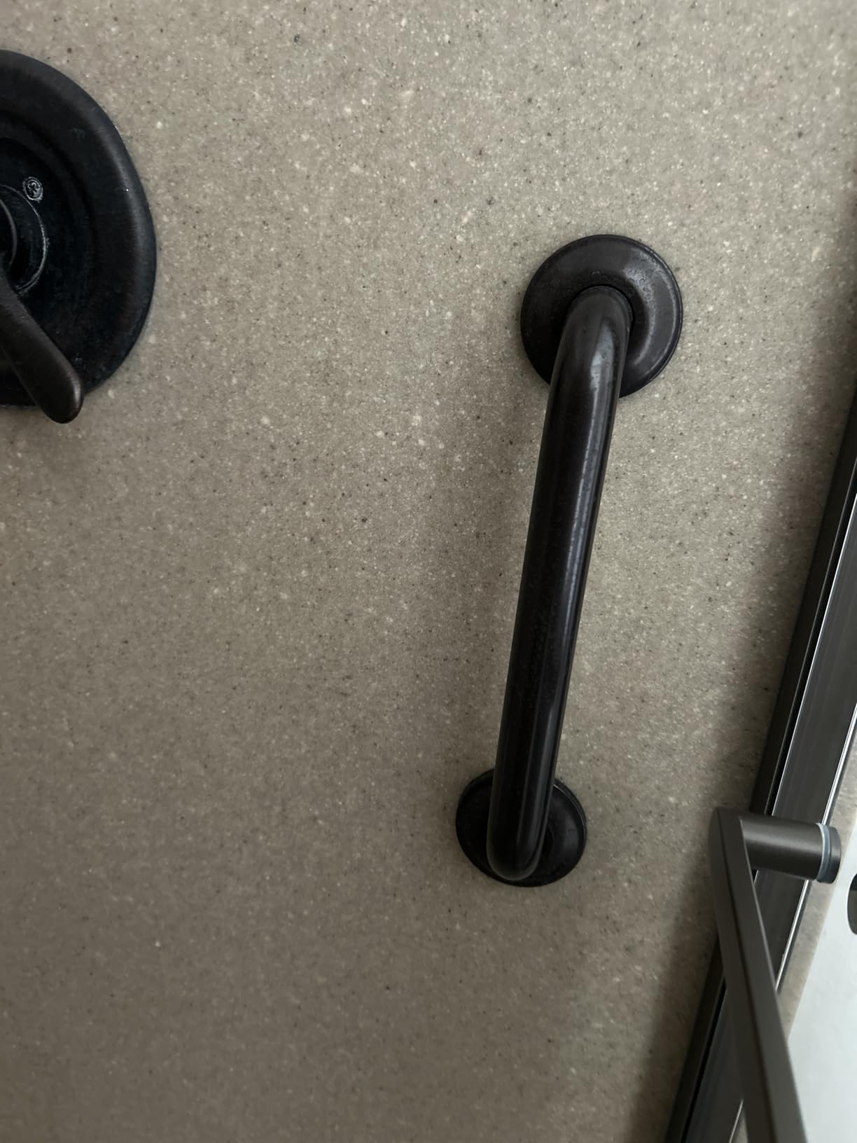Vive Grab Bar for Showers - Bathroom Antislip Handrail for Seniors/Elderly | Assistance Product, Heavy Duty Shower Handles, Handicap Grab Bars, Stainless Steel, Multipurpose, 440 lbs (White) customer photo 2