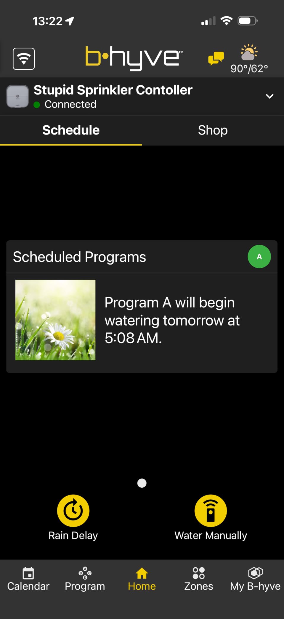 Orbit B-hyve Indoor Smart Sprinkler Controller - 8-Zone - WiFi Irrigation Controller - App Controlled Irrigation with Weather Adjustment - Easy Installation Smart Home Ready Device - 57925 customer photo 1
