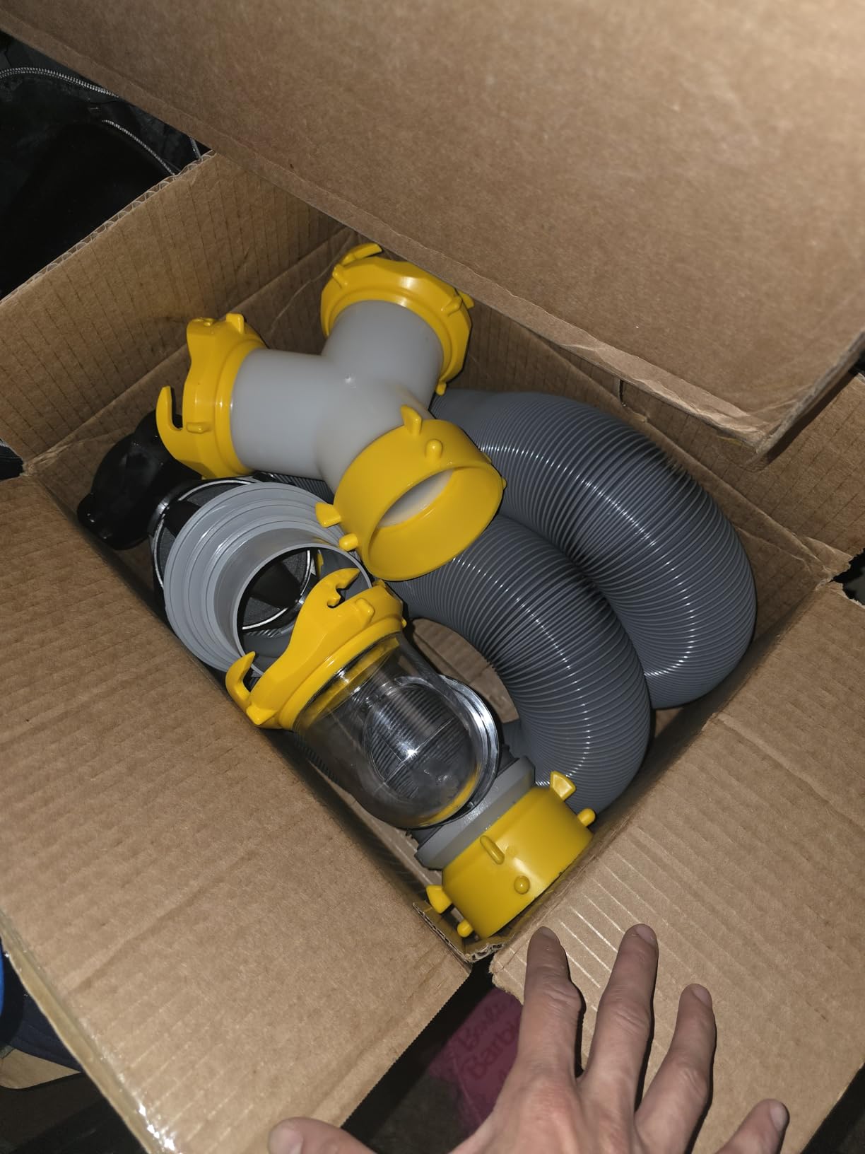 Camco Deluxe 20' Sewer Hose Kit with Swivel Fittings and Wye Connector - Ready To Use Kit Complete with Sewer Wye and Elbow Fittings, Hoses, and Storage Caps (39666) customer photo 1