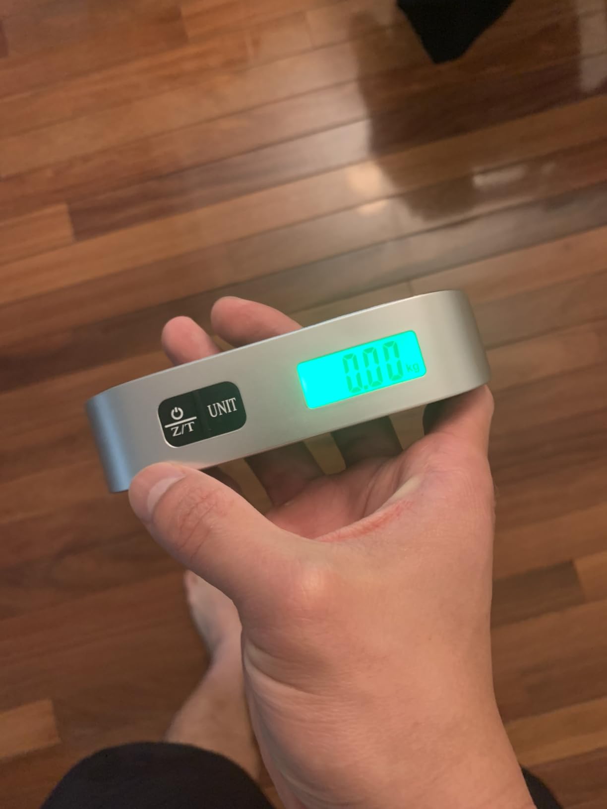 Digital Hanging Luggage Scale with Backlit for Travel, Portable Handheld Suitcase Weight Scale with Hook, 110 Pounds, Battery Included customer photo 1
