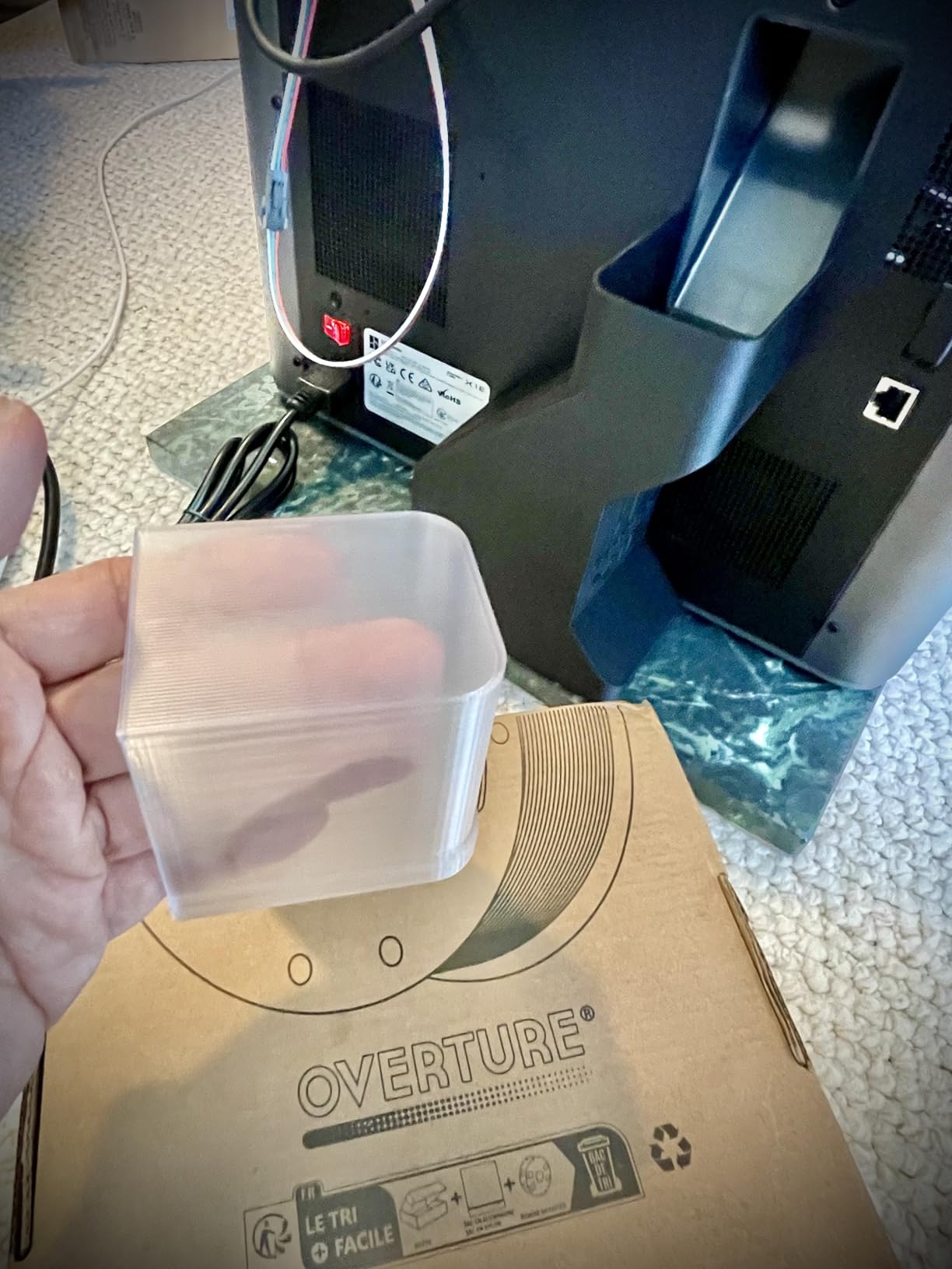 OVERTURE High Speed PETG Filament 1.75mm, 1kg Black | Neatly Wound & Clog-Free, 1kg (2.2lbs) Rapid PETG, Dimensional Accuracy +/- 0.02mm, Fit Most FDM Printers (Black) customer photo 2