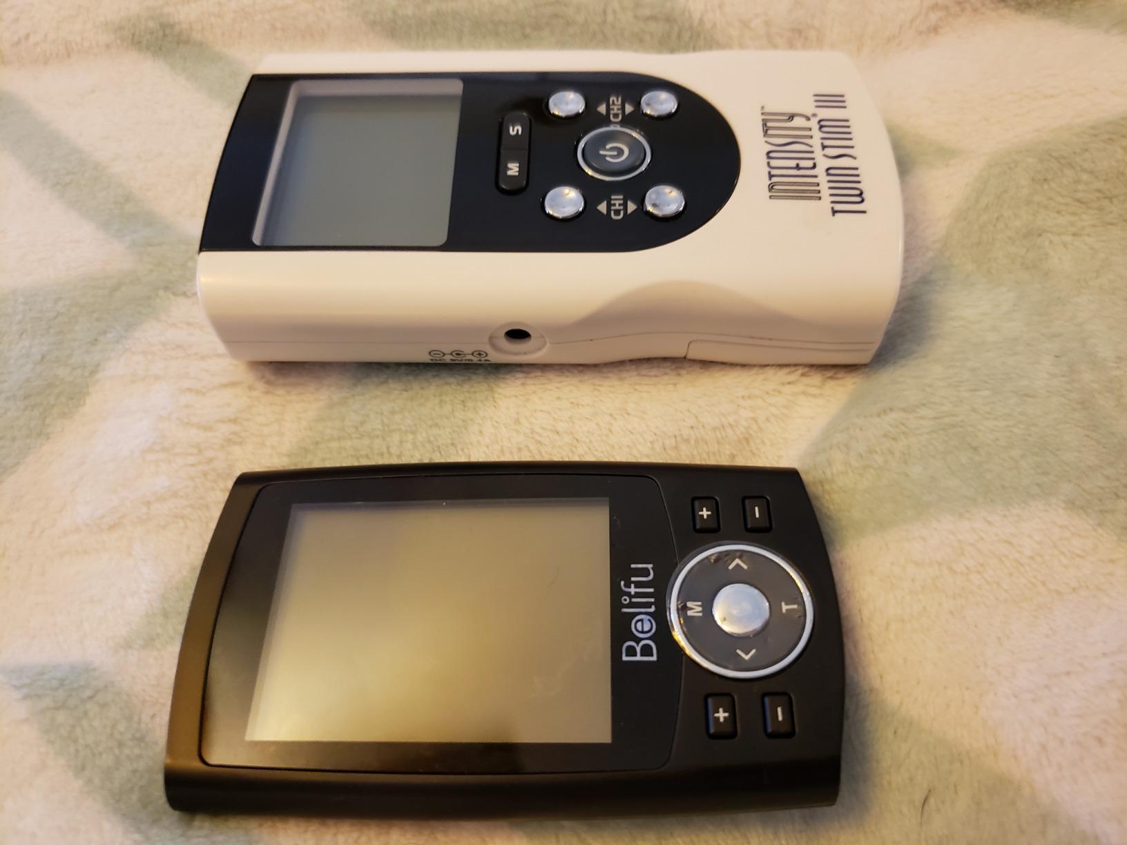 Belifu Dual Channel TENS EMS Unit 24 Modes Muscle Stimulator for Pain Relief Therapy, Electronic Pulse Massager Muscle Massager with 10 Pads, Dust-Proof Drawstring Storage Bag, Fastening Cable Ties customer photo 1