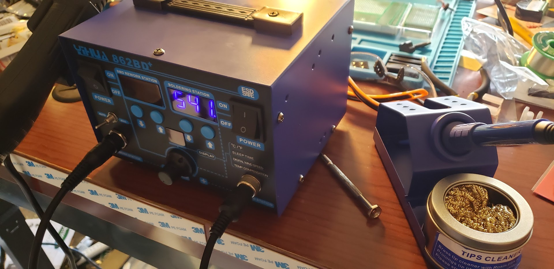 YIHUA 862BD+ SMD ESD Safe 2 in 1 Soldering Iron Hot Air Rework Station customer photo 1