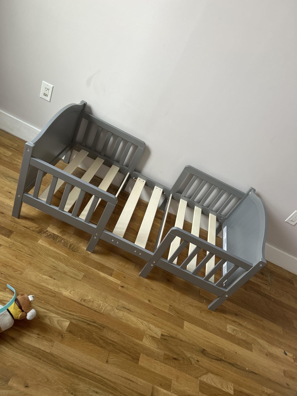 Dream On Me Portland 3-in-1 Convertible Toddler Bed, Storm Grey customer photo 2