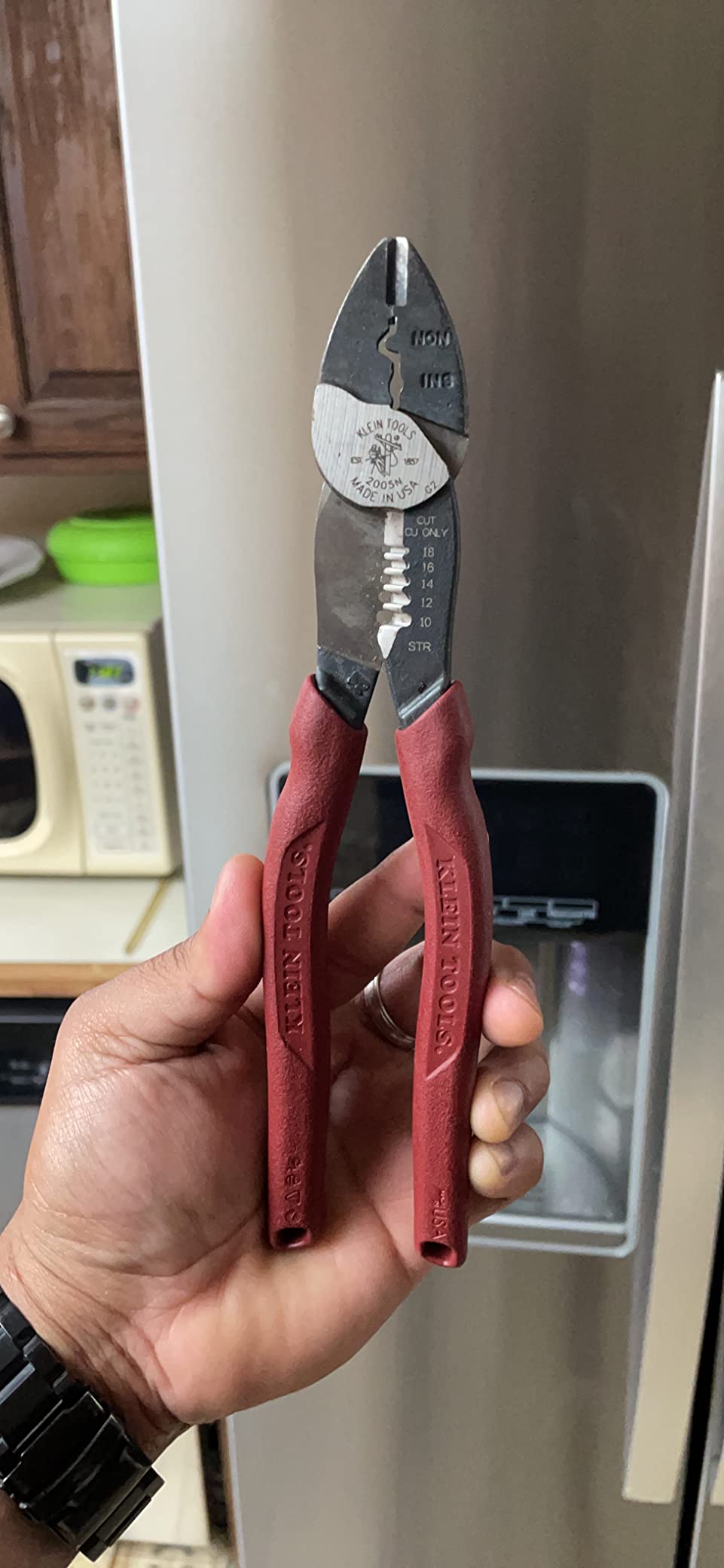 Klein Tools 2005N Wire Cutter, Made in USA, Stripper, Crimper Tool, Strips 10-18 AWG Stranded, Crimps 10-22 AWG Terminals, with Shear Cutter customer photo 1