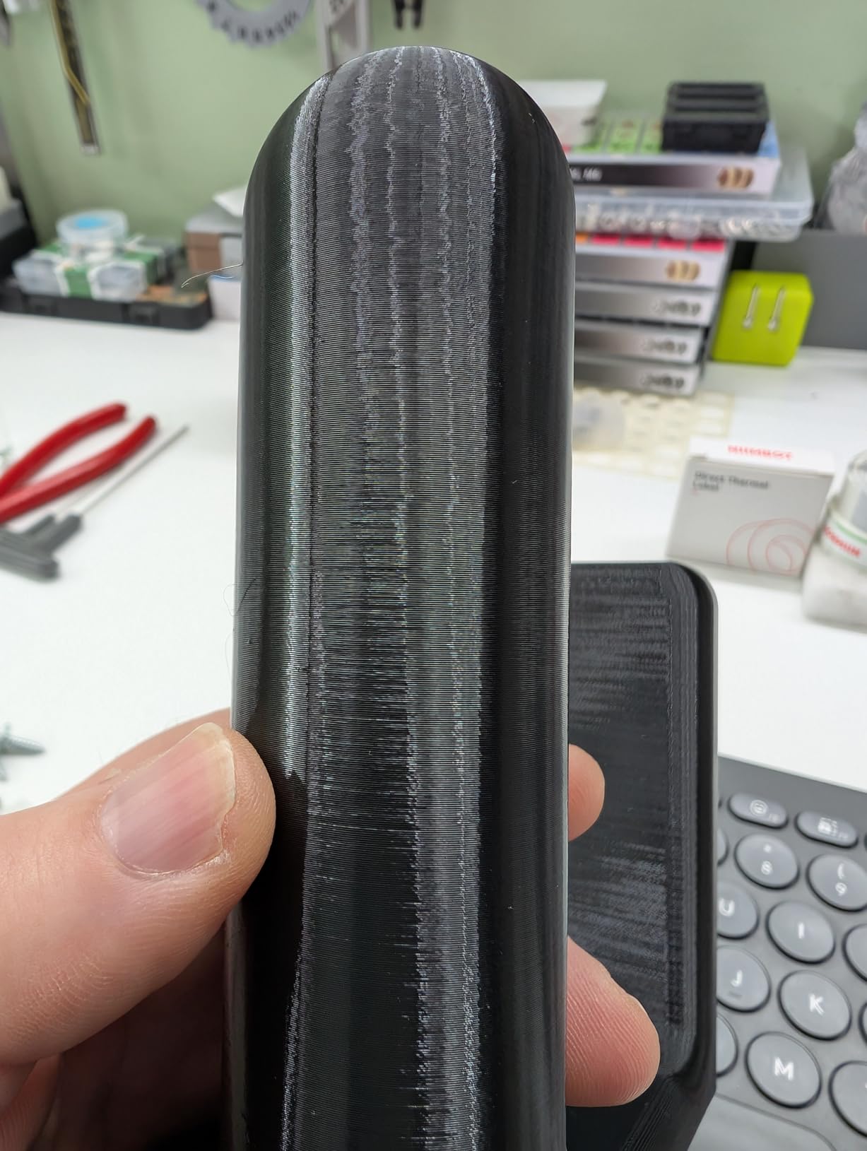 SUNLU PLA 3D Printer Filament PLA Filament 1.75mm, Neatly Wound 3D Printing Filament 1.75mm, Dimensional Accuracy +/- 0.02 mm, Fit Most FDM 3D Printers, 1kg Spool (2.2lbs), Black customer photo 2