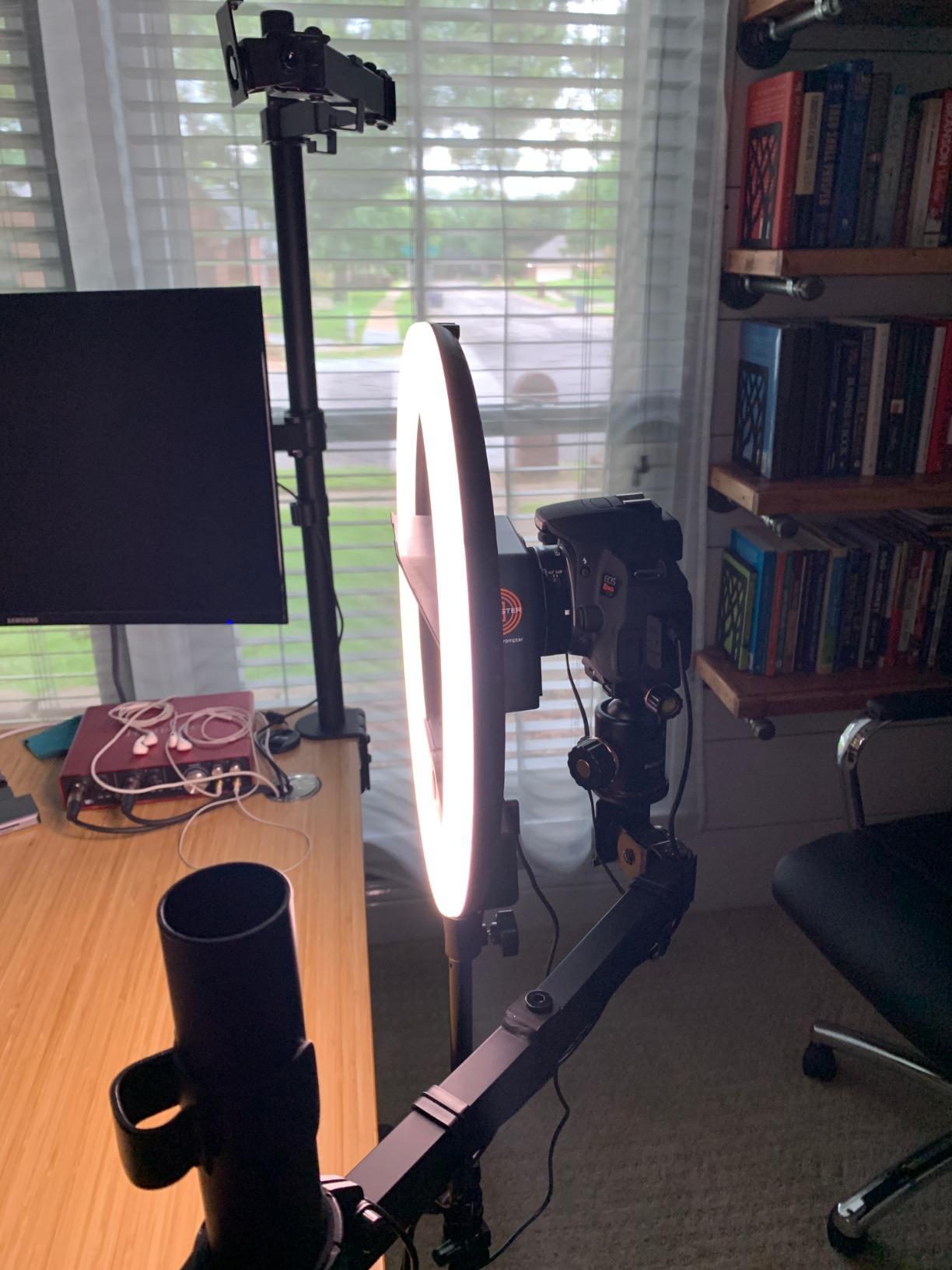Ring Light 18 Inch LED Ringlight Kit with 73 inch Tripod Stand with Phone Holder Adjustable 3200-6000k Color Temperature Circle MUA Lighting for Camera for Vlog, Makeup,Youtobe, Video Shooting, Selfie customer photo 2
