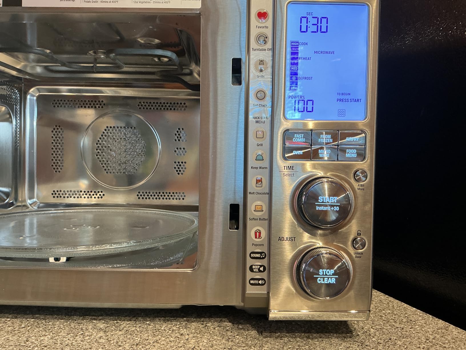 Breville BMO870BSS Combi Wave 3-in-1, Brushed Stainless Steel | 3 appliances in one device | Microwave reheats fast, air fryer crisps without oil, and convection oven bakes evenly customer photo 1