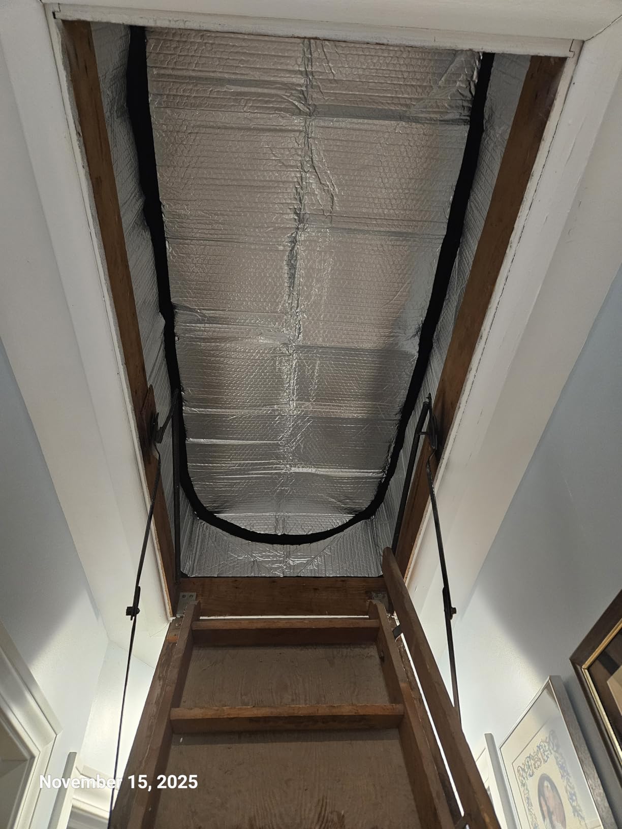 Eapele Attic Stairs Insulation Cover Tent Premium Energy Saving 25 x 54 x 11 Double Bubble Reflective Radiant Barrier customer photo 1