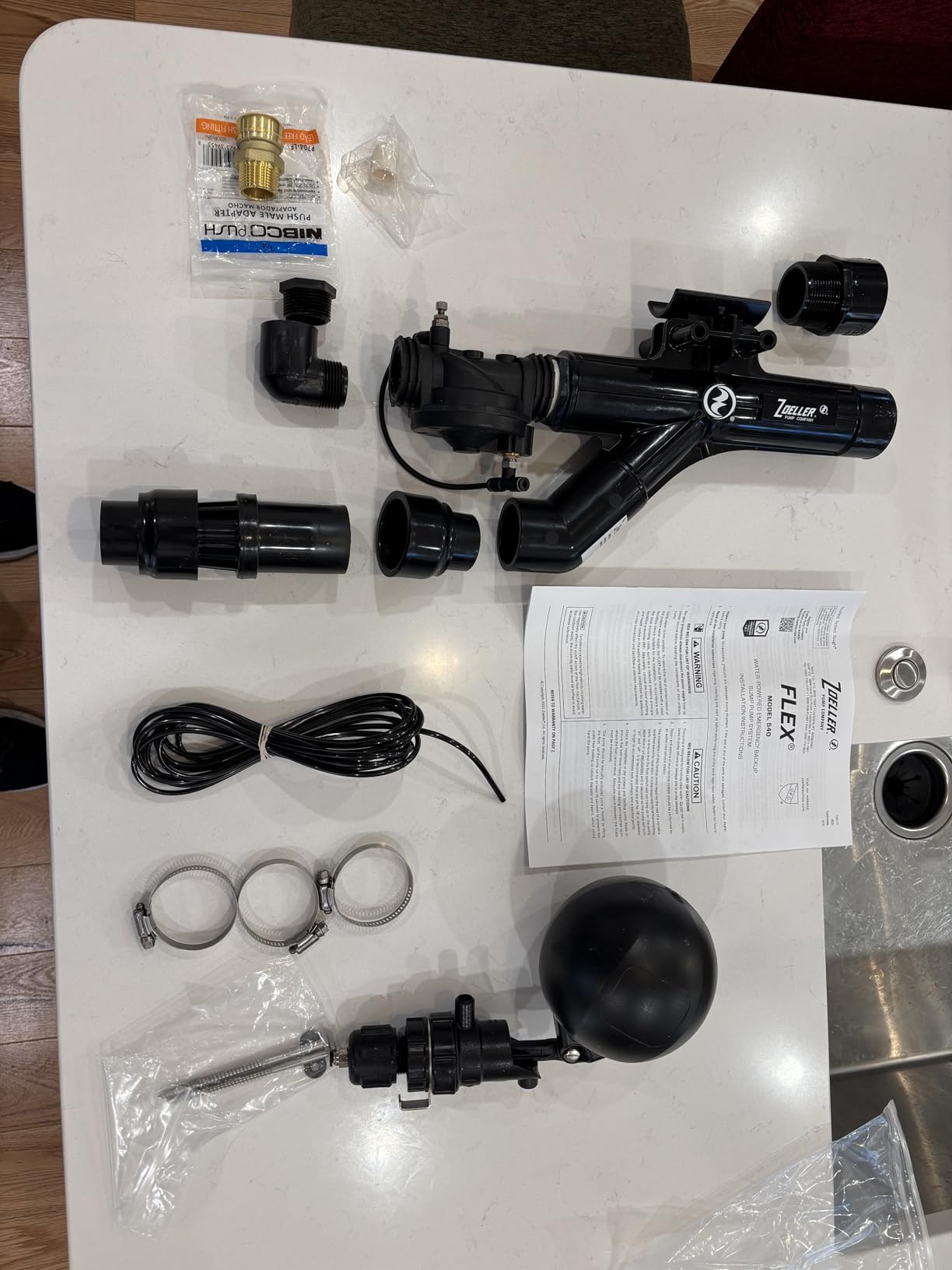 Zoeller 540 FLEX Water-Powered Backup Sump Pump System customer photo 2