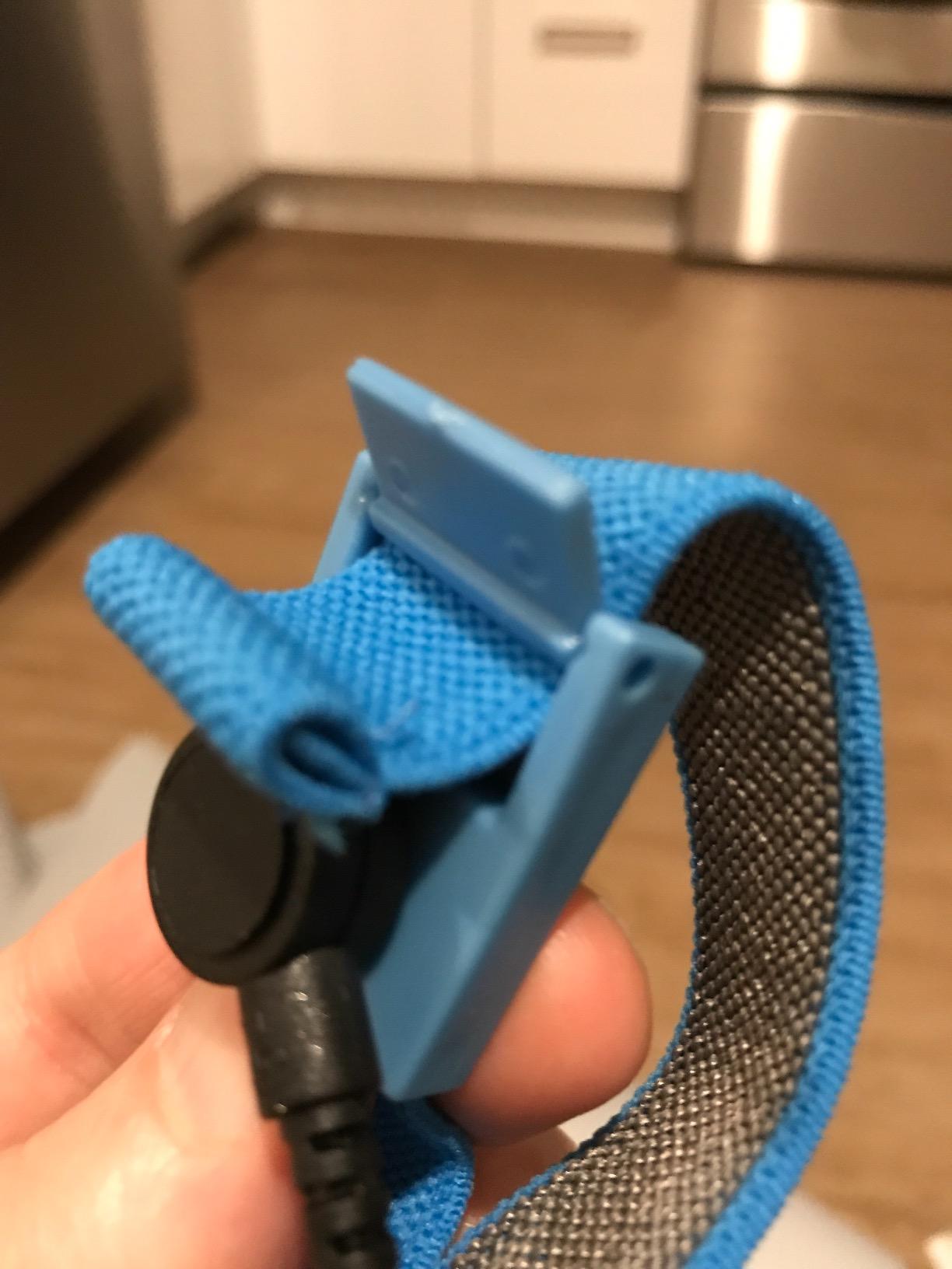Bertech ESD Anti-Static Table Mat Kit, 16 In. x 24 In., Blue, Includes an ESD Wrist Strap and ESD Grounding Cord, MADE IN USA customer photo 2