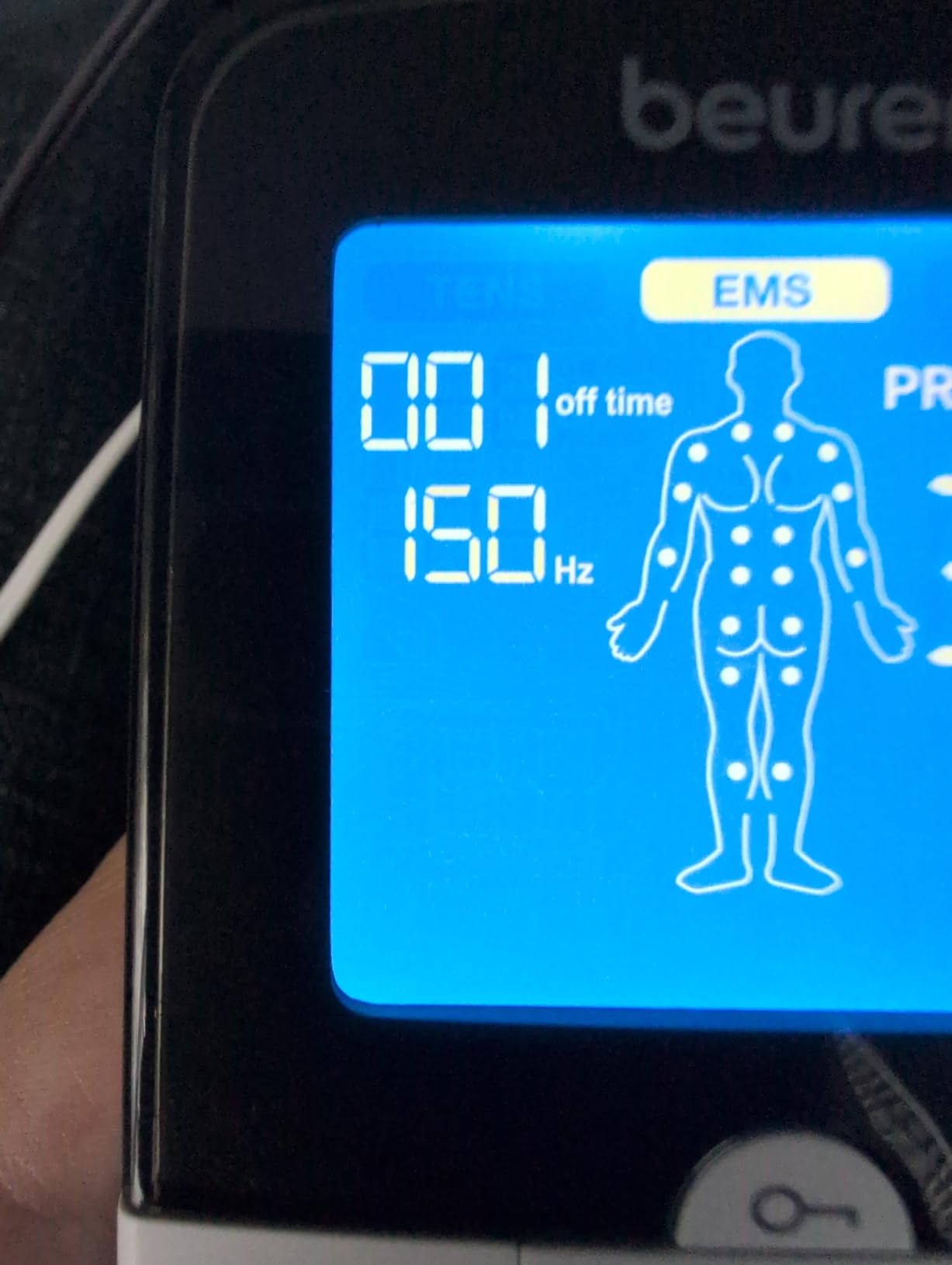 Beurer EM59 Digital 3-in-1 TENS Unit, EMS & Heat Therapy for Pain Relief & Relaxation, Muscle Stimulator with 2 Adjustable Channels, 64 Applications, Timer Function customer photo 1