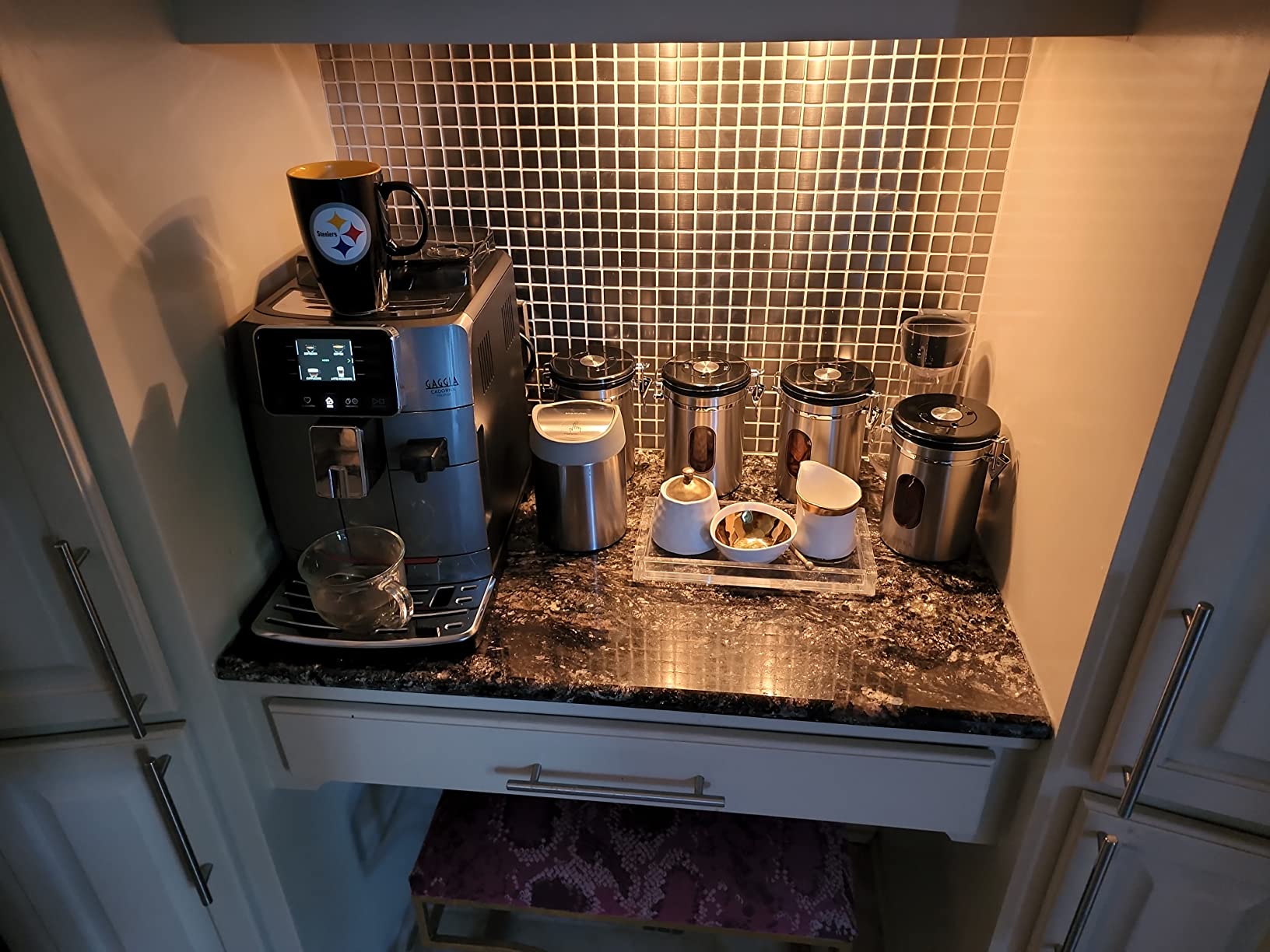 Gaggia Cadorna Prestige Super-Automatic Espresso Machine, Medium, 60.8 fl.oz. Anthracite customer photo 2