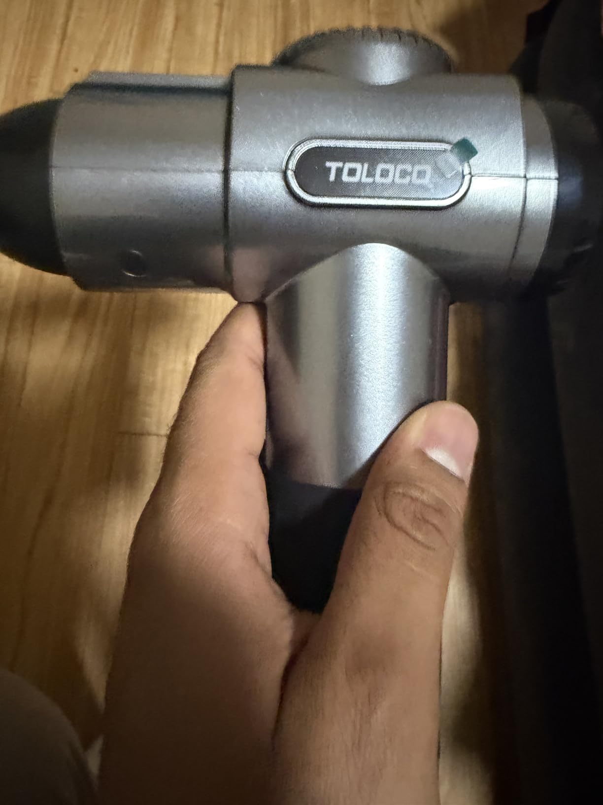 TOLOCO Massage Gun, Deep Tissue Back Massage for Athletes for Pain Relief, Percussion Massager with 10 Massage Heads & Silent Brushless Motor customer photo 2