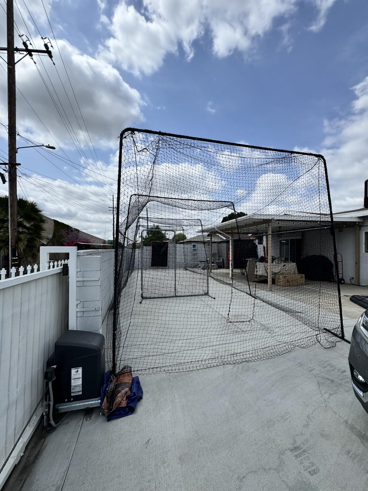 ANYTHING SPORTS 40 Foot Collapsable Batting Cage, Perfect Baseball Batting Cage, Softball Batting Cage, Complete Package with Frame and Netting customer photo 2