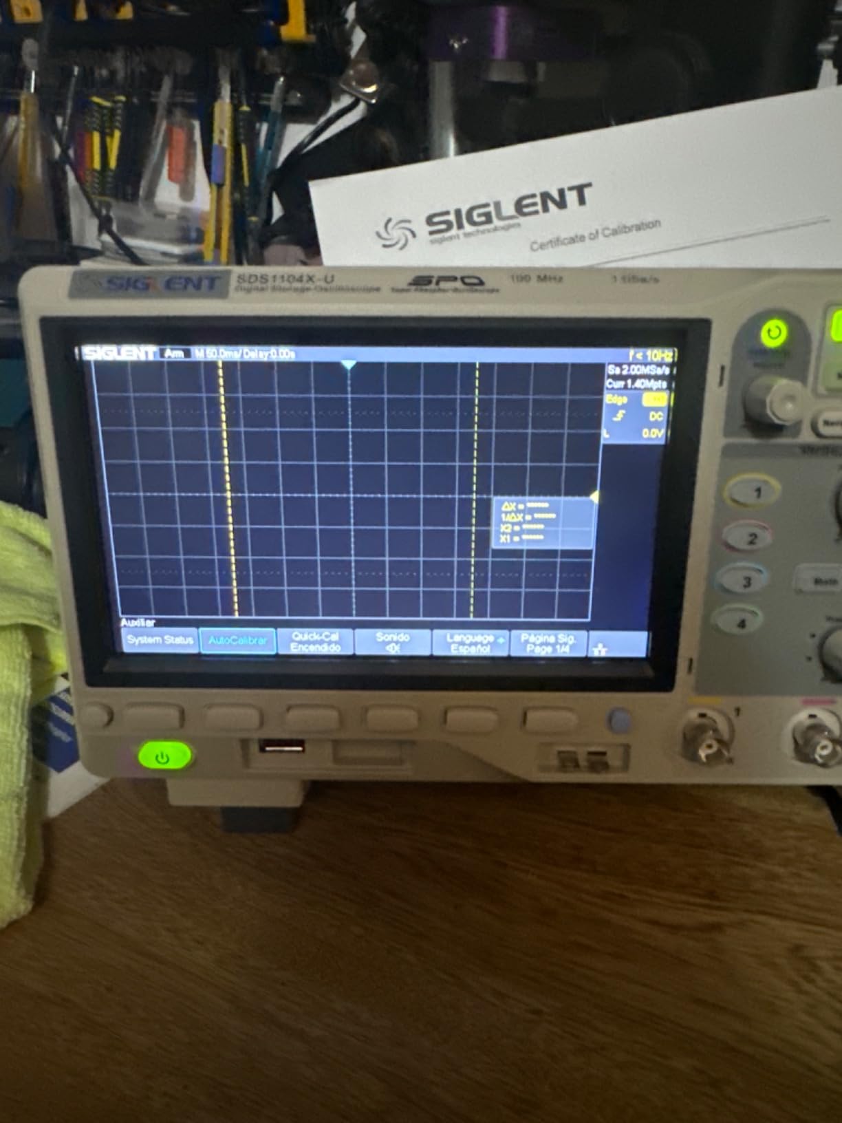 Siglent Technologies SDS1104X-U 100MHz Super Phosphor Digital Oscilloscopes 4 Channels customer photo 1