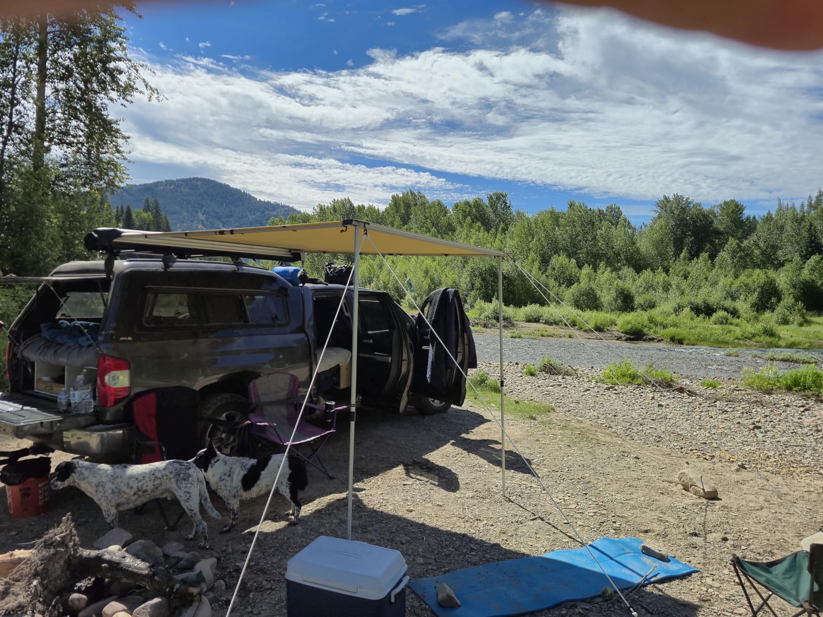 Timber Ridge Car Awning Camper Awning 8.2X6.5ft Truck Tent Waterproof PU10000mm UV50+ Rooftop Overland Camping customer photo 1