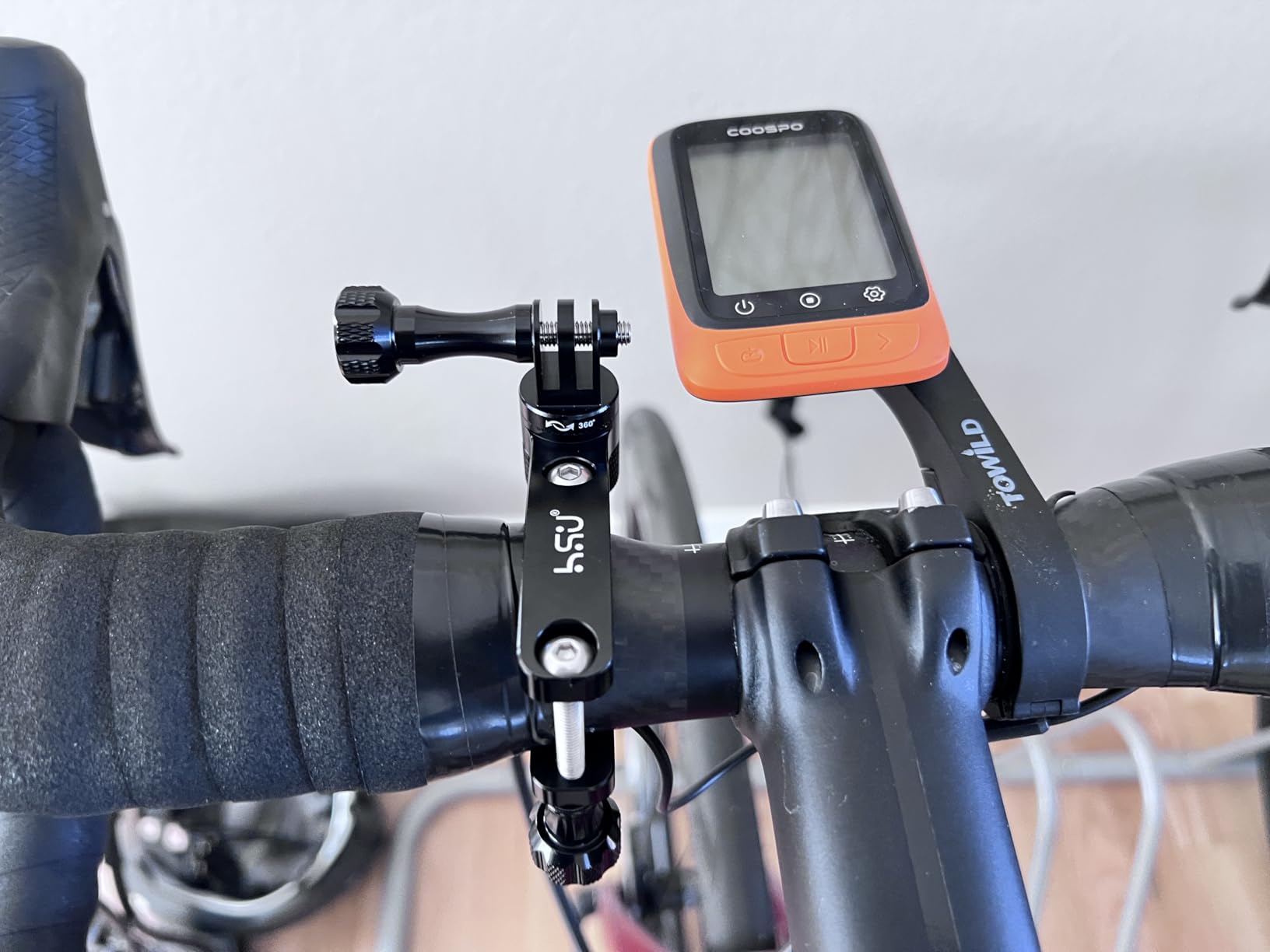 COOSPO Bike Computer Wireless GPS, Cycling Computer GPS Bike Tracker with Bluetooth/ANT+, Waterproof Bicycle Computer GPS Speedometer customer photo 2