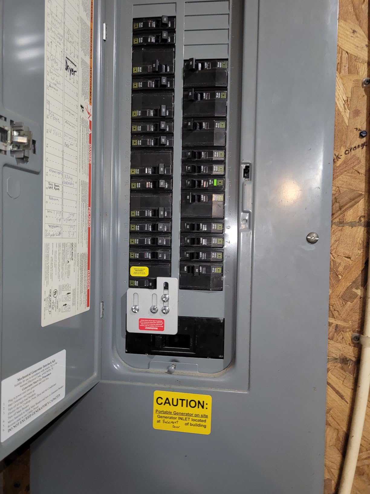 Generator Interlock Kit Compatible with Square D QO HOM 150 or 200 amp panels, 1 3/8 Inch Spacing between main and branch breaker, update versioner, Professional and Interlock Kit, new version customer photo 1