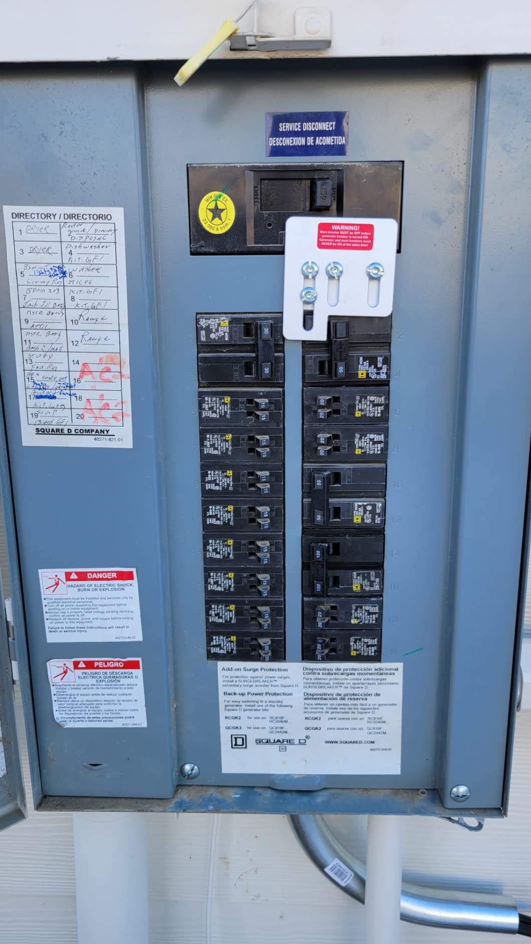 Generator Interlock Kit Compatible with Square D QO HOM 150 or 200 amp panels, 1 3/8 Inch Spacing between main and branch breaker, update versioner, Professional and Interlock Kit, new version customer photo 2