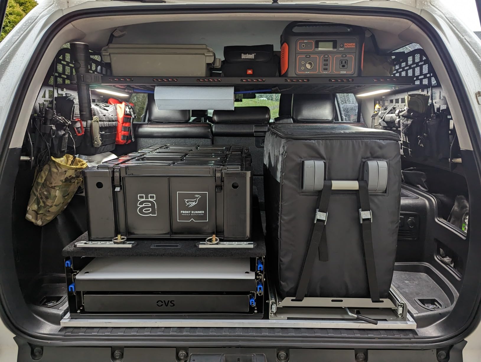 Overland Vehicle Systems Camp Cargo Box Kitchen with Slide Out Sink, Cooking Shelf and Work Station - Aircraft Grade Aluminum with Stainless Steel Hardware - for SUV, Truck, or Trailer customer photo 2