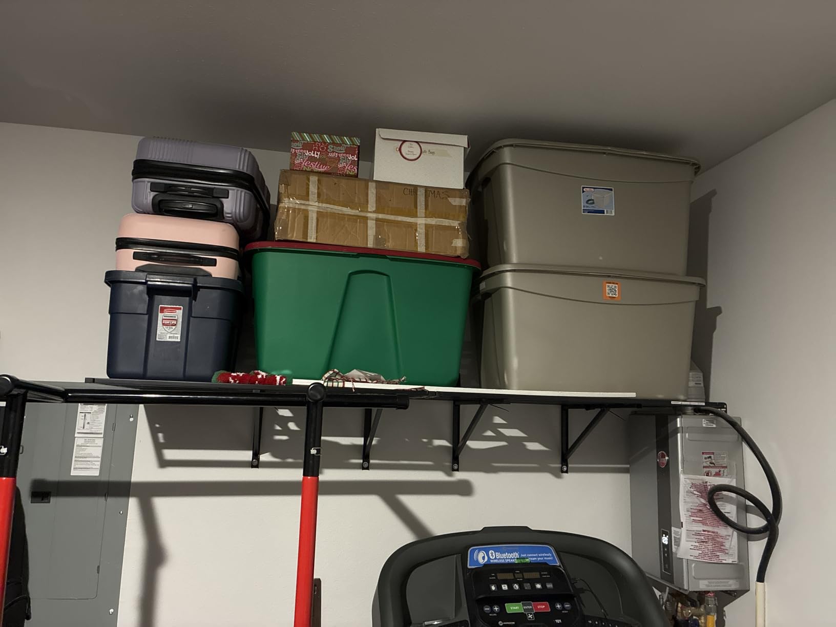FLEXIMOUNTS 2x6ft Heavy Duty Garage Storage Shelving, 1600lbs Total Weight Capacity, 2 Pack Wall Organization System, 24 x75inch Rack Floating Shelves, Pro Series customer photo 2