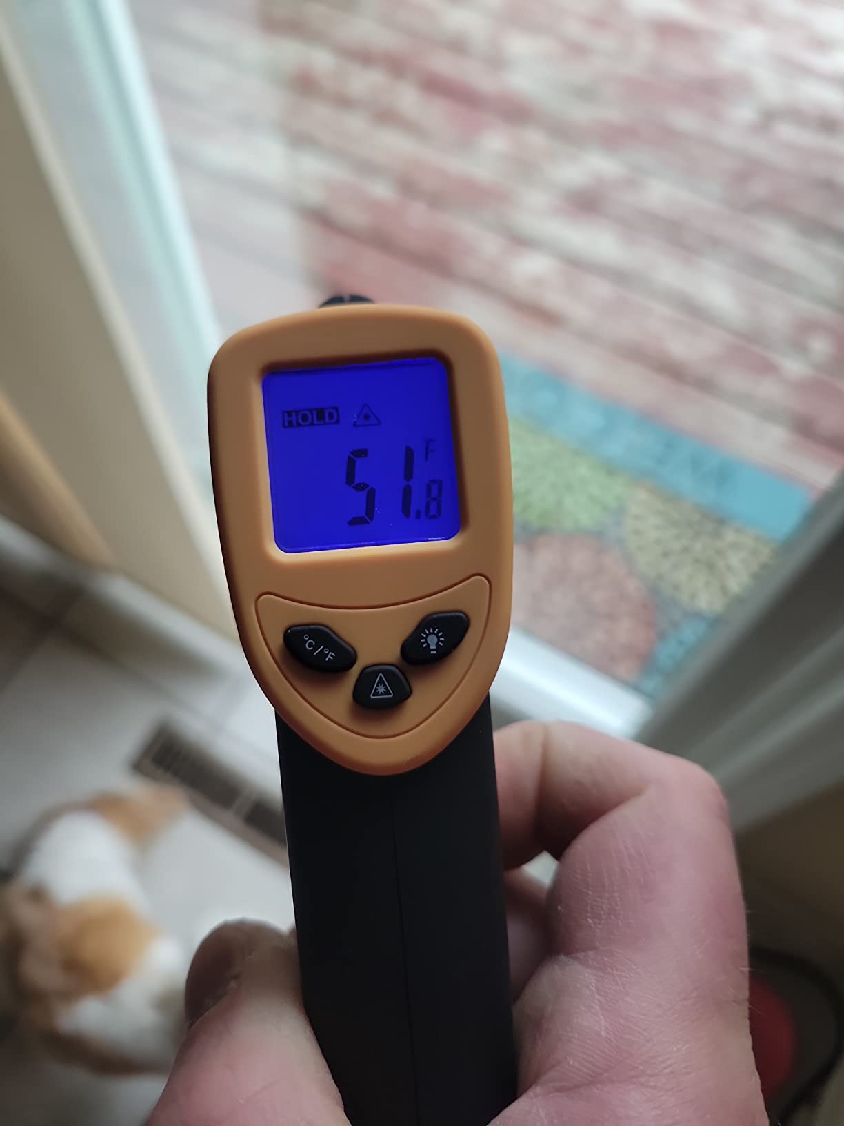 Etekcity Infrared Thermometer Laser Temperature Gun 774, Meat Food Candy Oven Thermometer for Griddle Accessories, Heat Gun for Cooking Refrigerator Tools, Adjustable Emissivity & Max Measure, Yellow customer photo 2