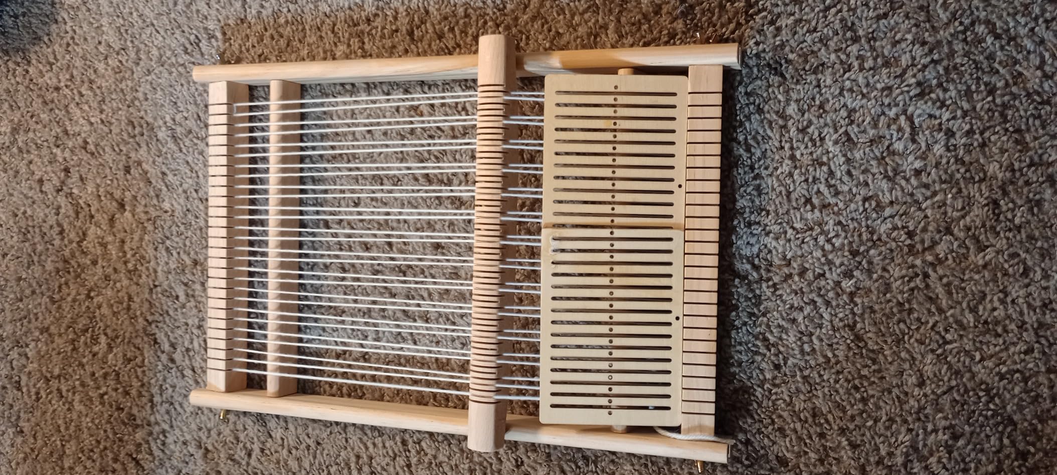 Weaving Loom Kit,Wooden Multi-Craft Weaving Loom Tapestry Loom Large Frame 9.85x 15.5inch,DIY Hand-Knitting Weaving Machine with Loom Stick Bar for Kids, Adult and Beginners Handcraft Loom customer photo 1