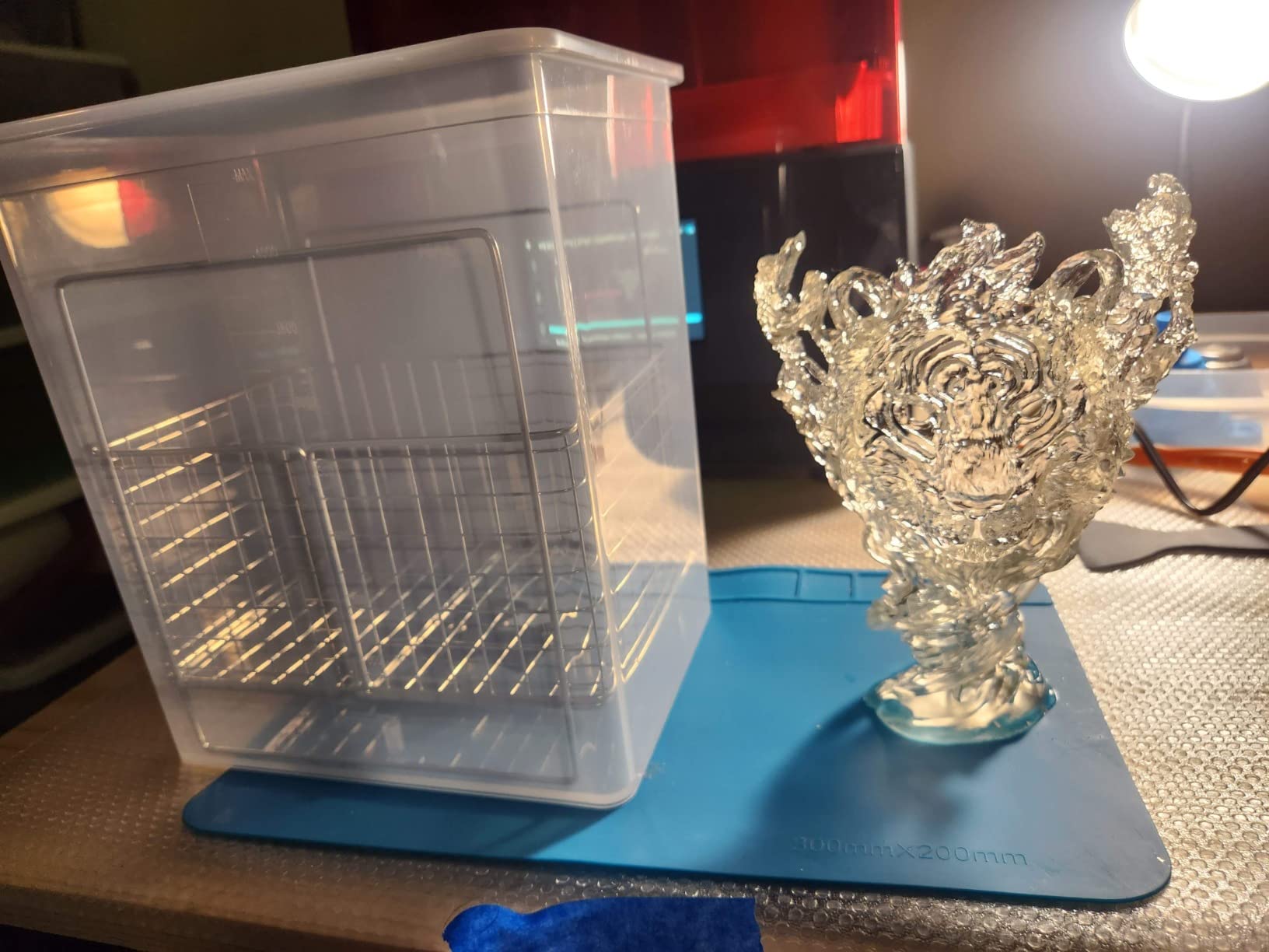 Creality Wash and Cure Station UW-01 2 in 1 Machine Resin 3D Printer UV Curing Rotary Box Bucket for LCD/DLP/SLA customer photo 1