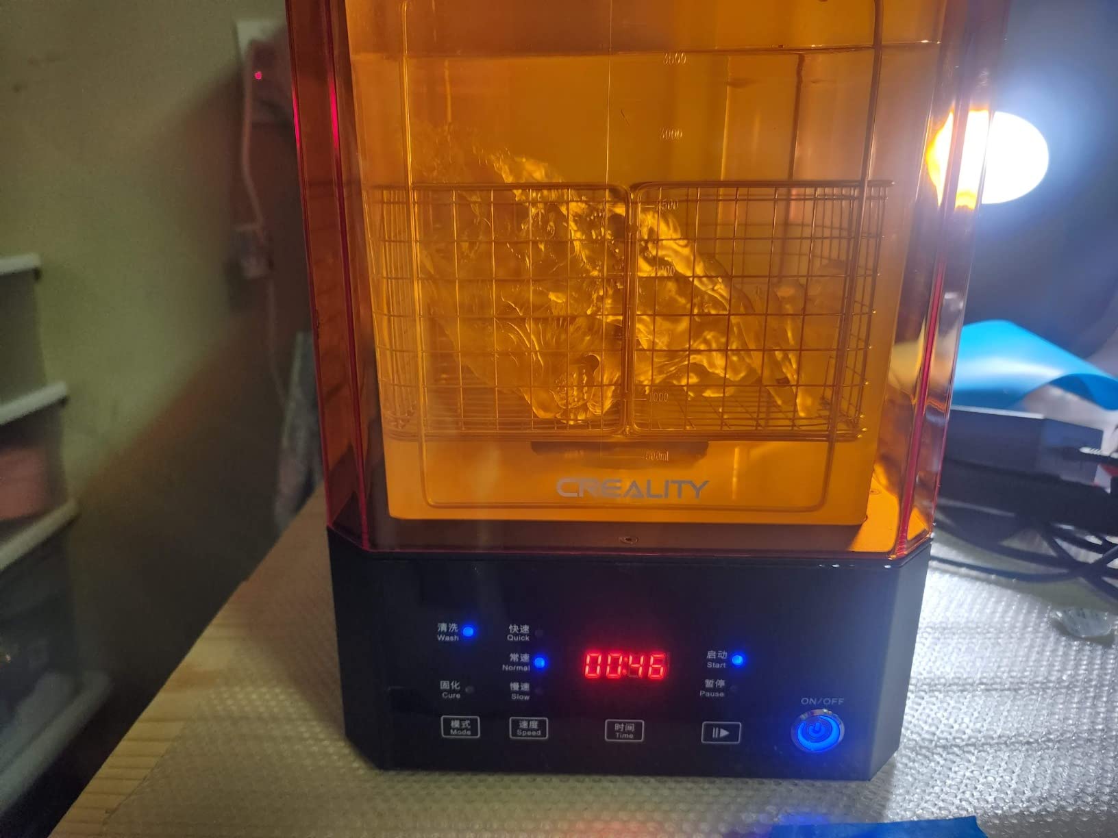 Creality Wash and Cure Station UW-01 2 in 1 Machine Resin 3D Printer UV Curing Rotary Box Bucket for LCD/DLP/SLA customer photo 2