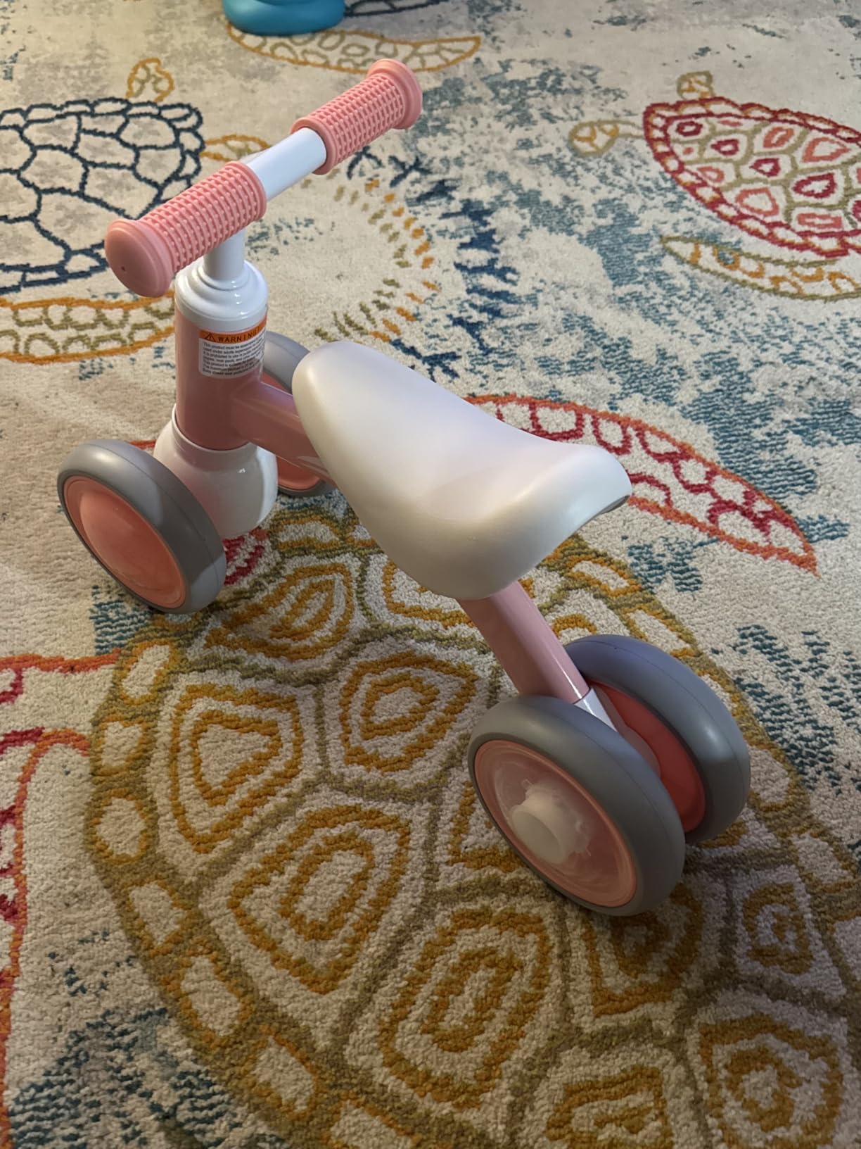Gamfeiny Colorful Lighting Baby Balance Bike Toys for 1 Year Old Boy Girl Gifts, 10-36 Month Toddler Balance Bike, No Pedal 4 Silence Wheels & Soft Seat First Riding on Toys, 1st Birthday Gifts customer photo 1
