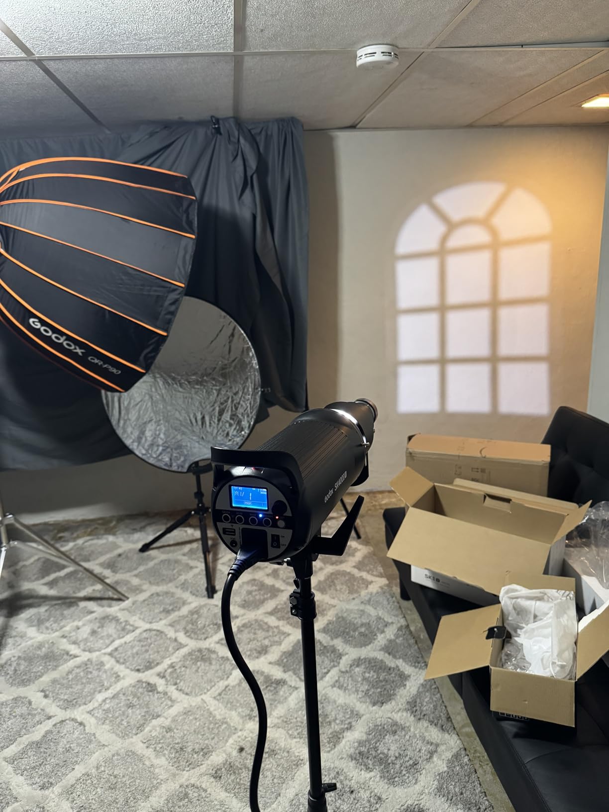 Godox SK400II-V 400Ws Photo Studio Strobe Monolight with Bowens Mount & LED | GN65, 0.1-1.5s Recycle Time, Bowens Mount, 10W LED Modeling Lamp for Studio Product Photography, Portraits Shooting, 110~120V customer photo 2
