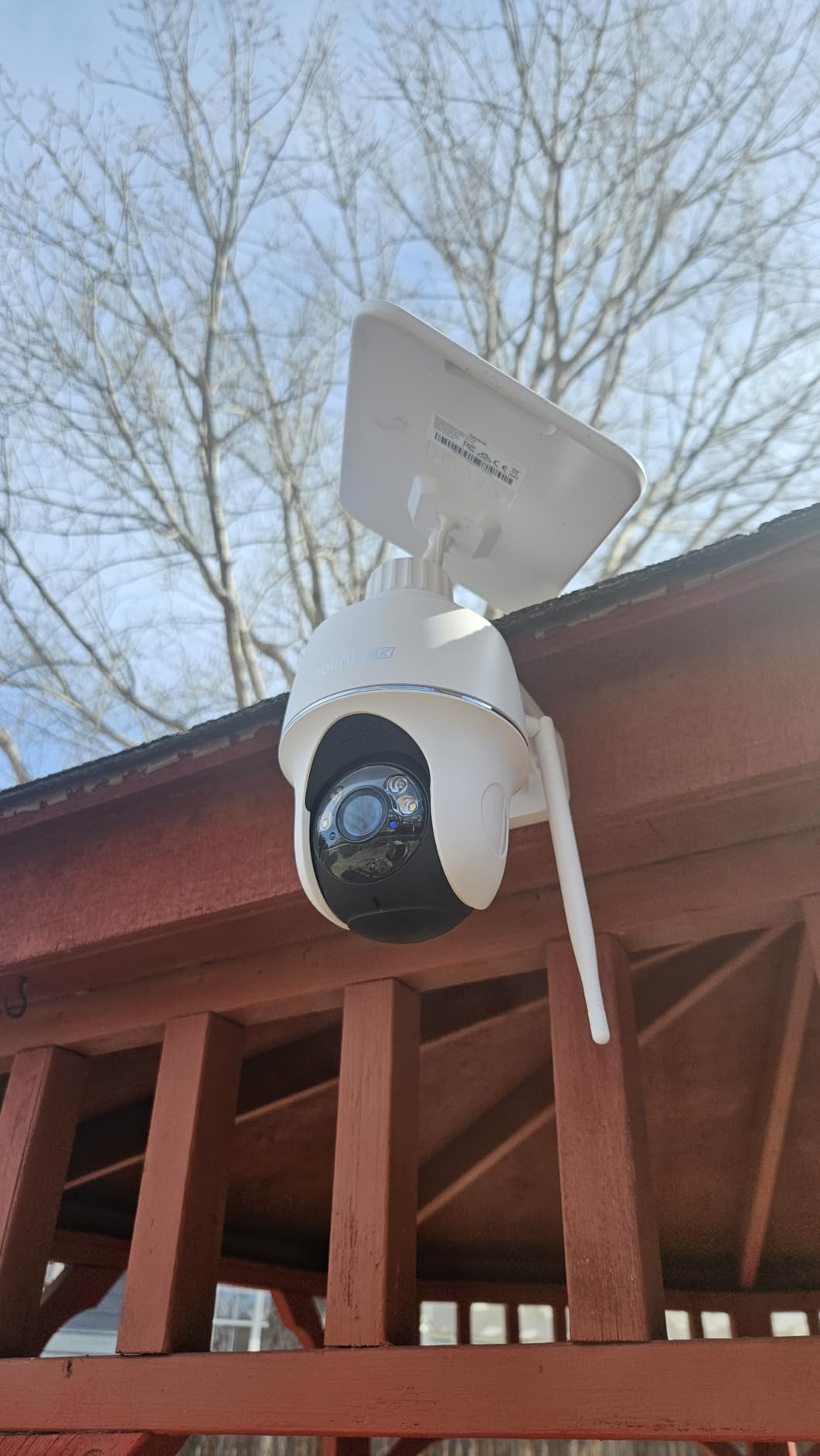 REOLINK First 4K Solar Security Cameras Wireless Outdoor, Argus PT Ultra+Solar Panel, 360° Pan Tilt Auto-Tracking, 8MP Color Night Vision, 2.4/5 GHz Wi-Fi 6, No Subscriptions, Home Hub Compatible customer photo 1