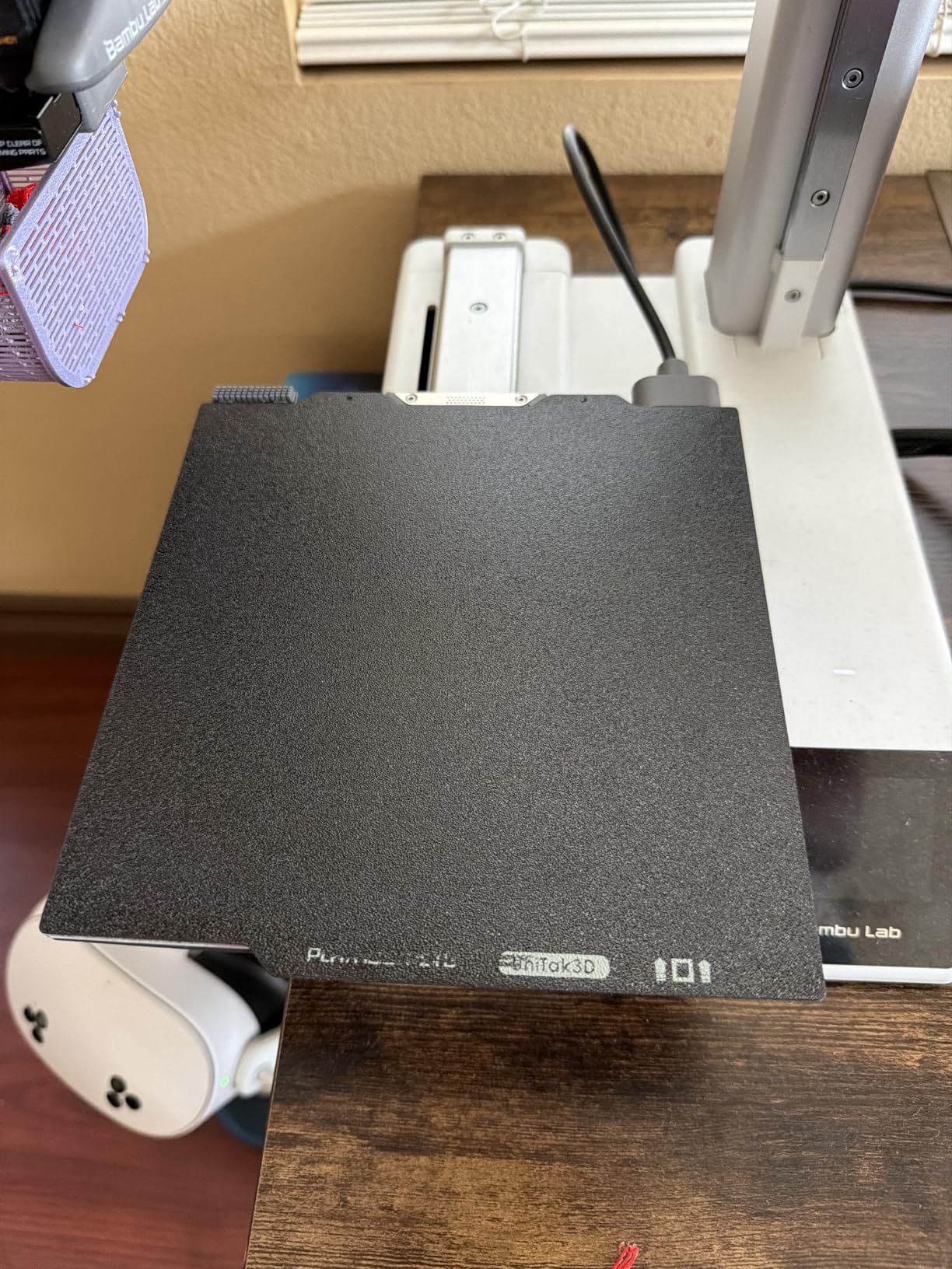 PEI Build Plate for Bambu Lab X2D/P2S/P1S/A1/P1P/X1C/X1/X1E 3D Printers,257x257mm Double Sided Smooth&Textured Heated Bed,Spring Steel Sheet,High-Adhesion Removable Flexible Printing Surface-1PCS customer photo 2
