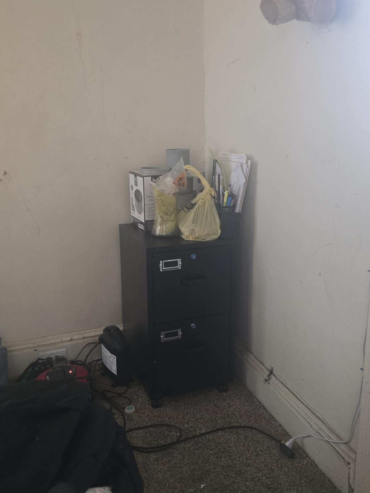 4 Drawer File Cabinet with Lock Metal Vertical File Cabinet Office Home Vertical File Cabinet for A4 Legal/Letter Size Narrow File Cabinet Locked, Assembly Required (Black, 4 Drawers-Vertical) customer photo 1