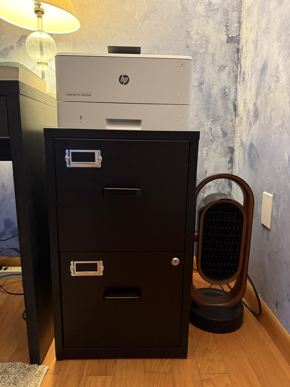 4 Drawer File Cabinet with Lock Metal Vertical File Cabinet Office Home Vertical File Cabinet for A4 Legal/Letter Size Narrow File Cabinet Locked, Assembly Required (Black, 4 Drawers-Vertical) customer photo 2