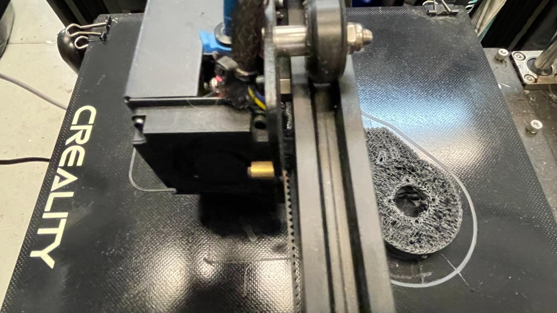 Creality Carbon Fiber Filament 1.75mm, 3D Printer Filament, 1kg (2.2lbs) Spool, No Warp Enhanced Toughness, ±0.03mm Accuracy Printing Filament, for K1C/ K1 Max & More (Carbon Fiber) customer photo 2