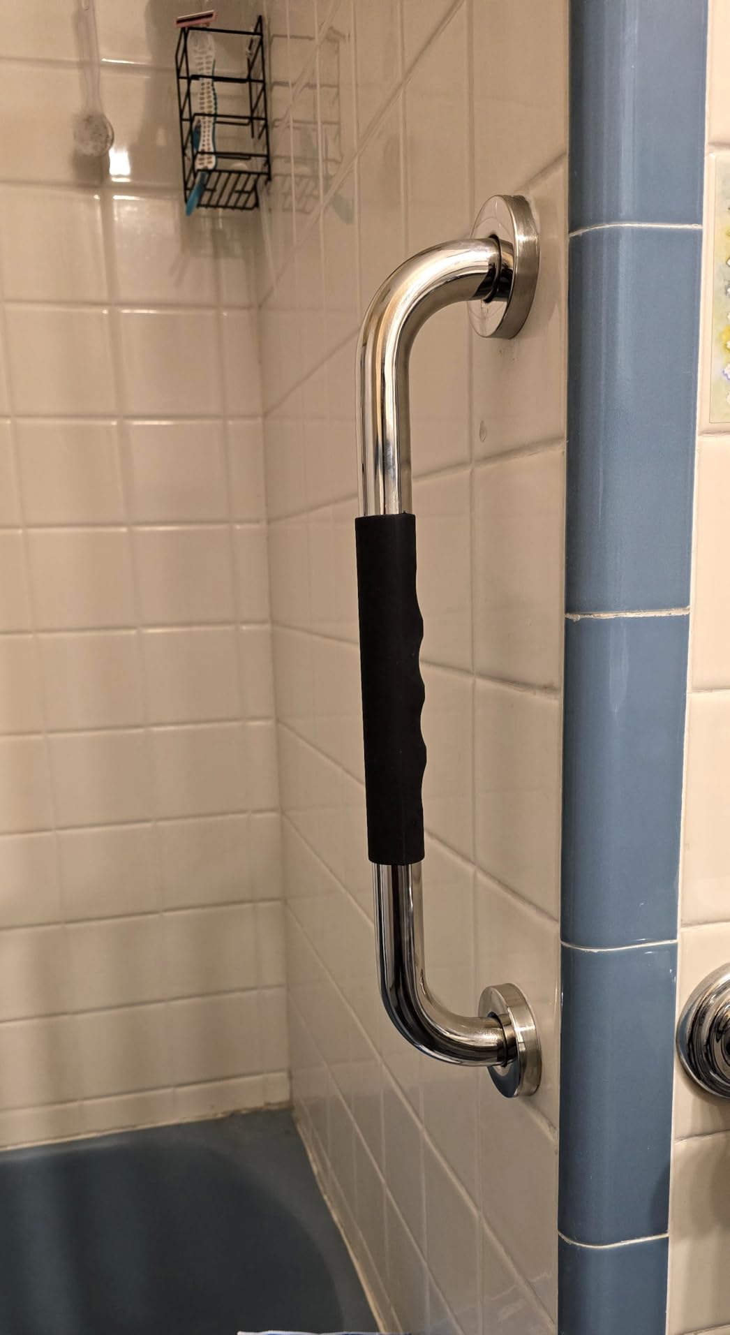 Gotega 16 Inch Shower Grab Bars for Seniors, Anti Slip Handicap Grab Bars | 2 pack, waterproof and sturdy, for elderly, seniors, handicap, pregnant, the injured, children provide stability and balance customer photo 1