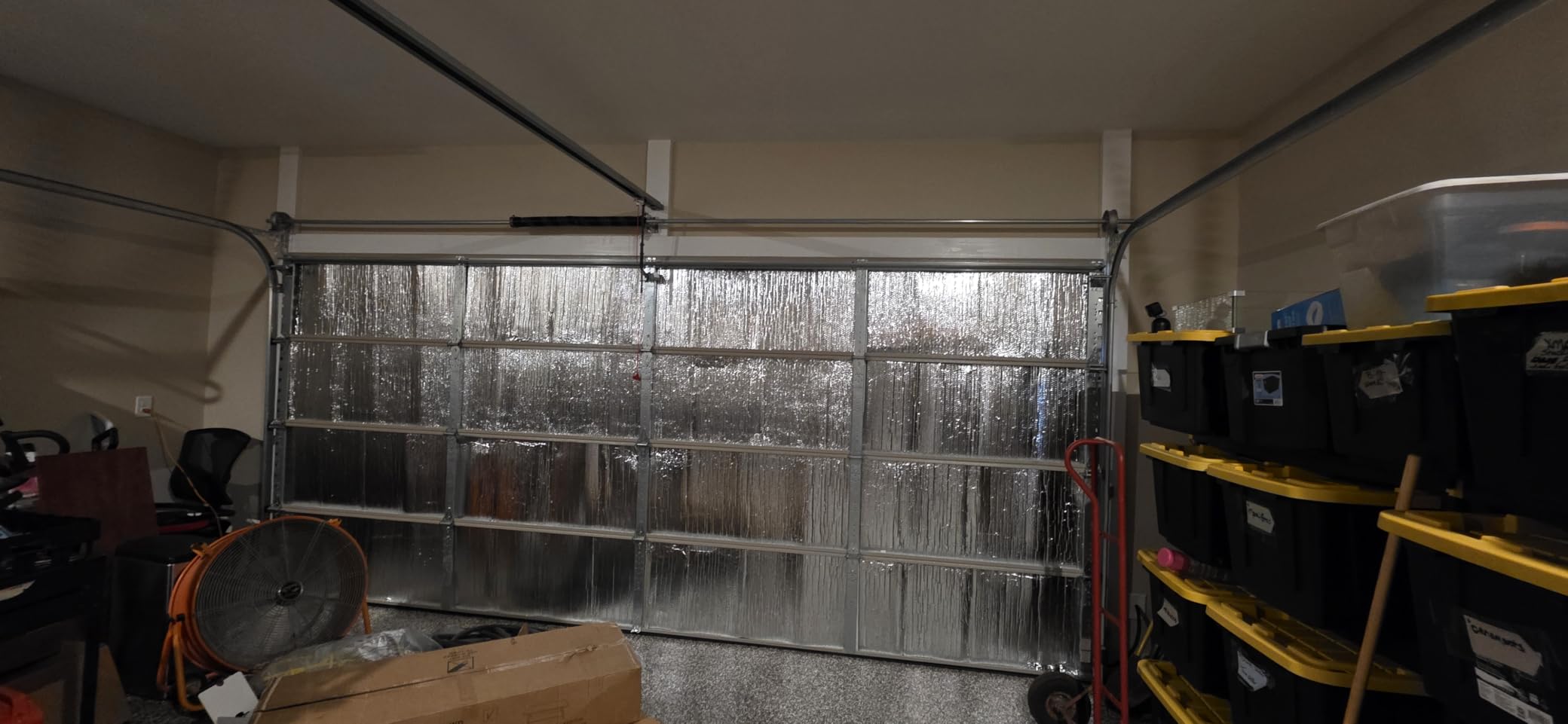 16P Garage Door Insulation Kit Panels 6MM 16x8FT for Double Garage Door, Pre-Cut Bubble Reflective Aluminum Foil Sheet customer photo 2
