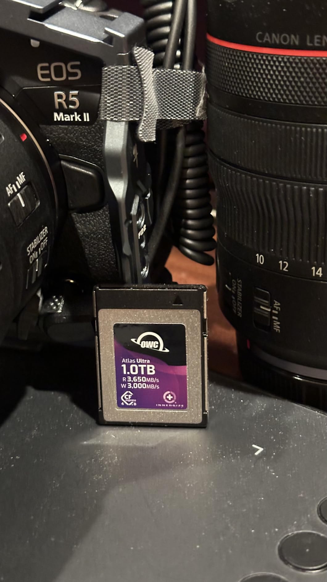 OWC Atlas Ultra 1TB CFexpress 4.0 Type B Memory Card | 1500MB/s Sustained Write - 3650MB/s Read - 3000MB/s Write - RED Approved - Capture RAW burst sequences and 8K+ video customer photo 1