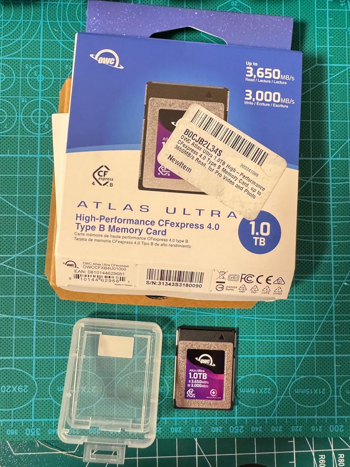 OWC Atlas Ultra 1TB CFexpress 4.0 Type B Memory Card | 1500MB/s Sustained Write - 3650MB/s Read - 3000MB/s Write - RED Approved - Capture RAW burst sequences and 8K+ video customer photo 2